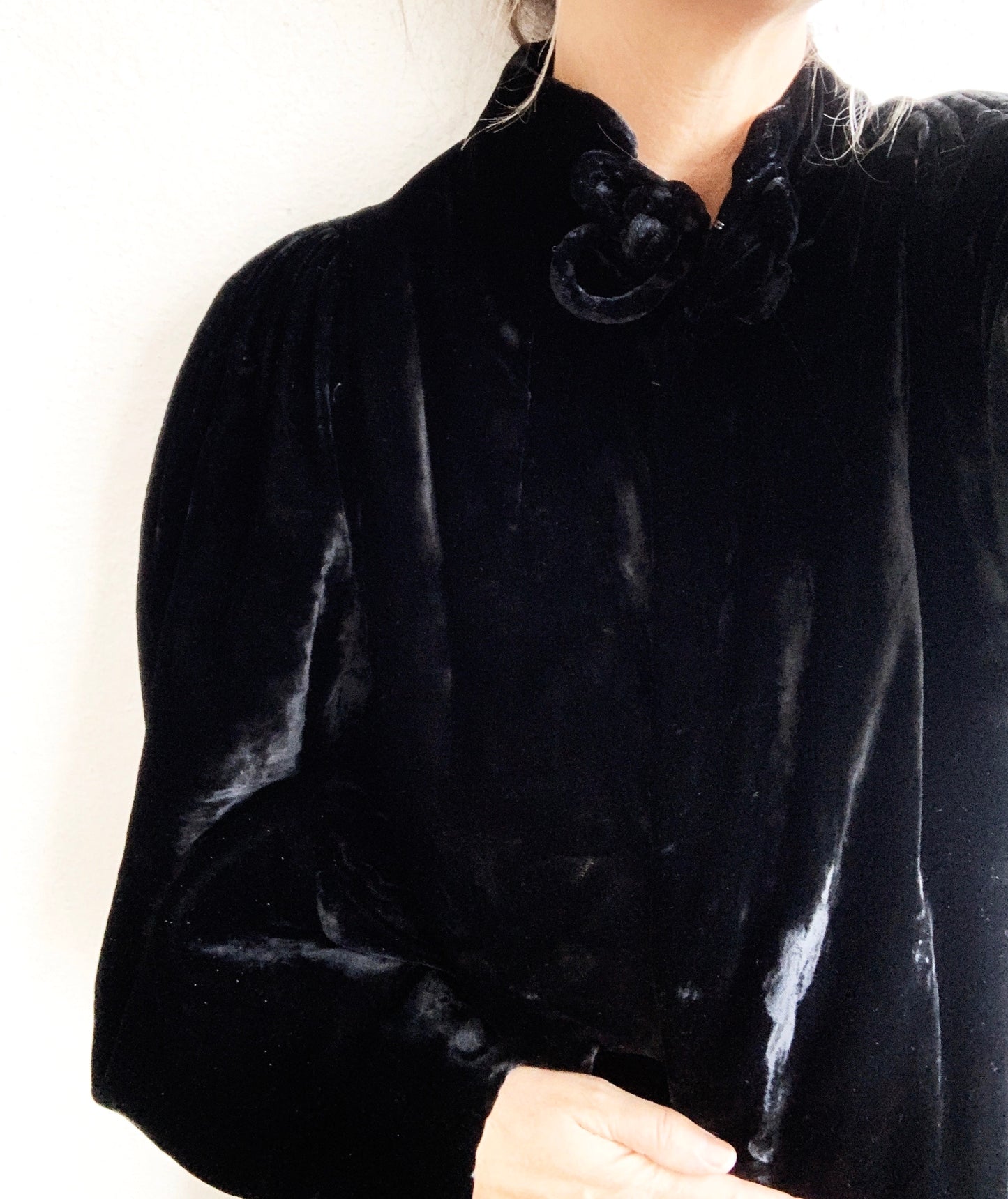1940’s Velvet Open Front Jacket