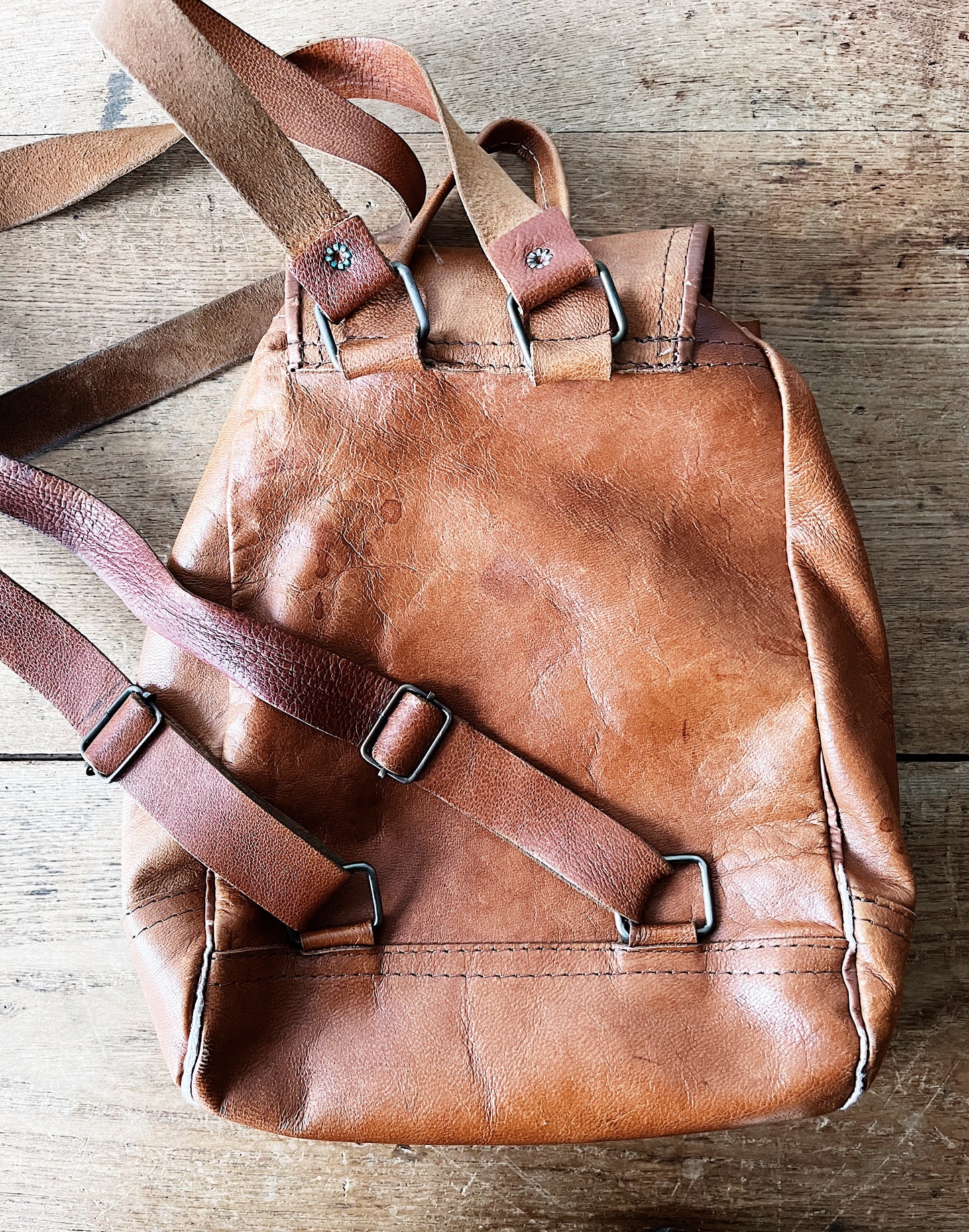 Vintage Leather Back Pack