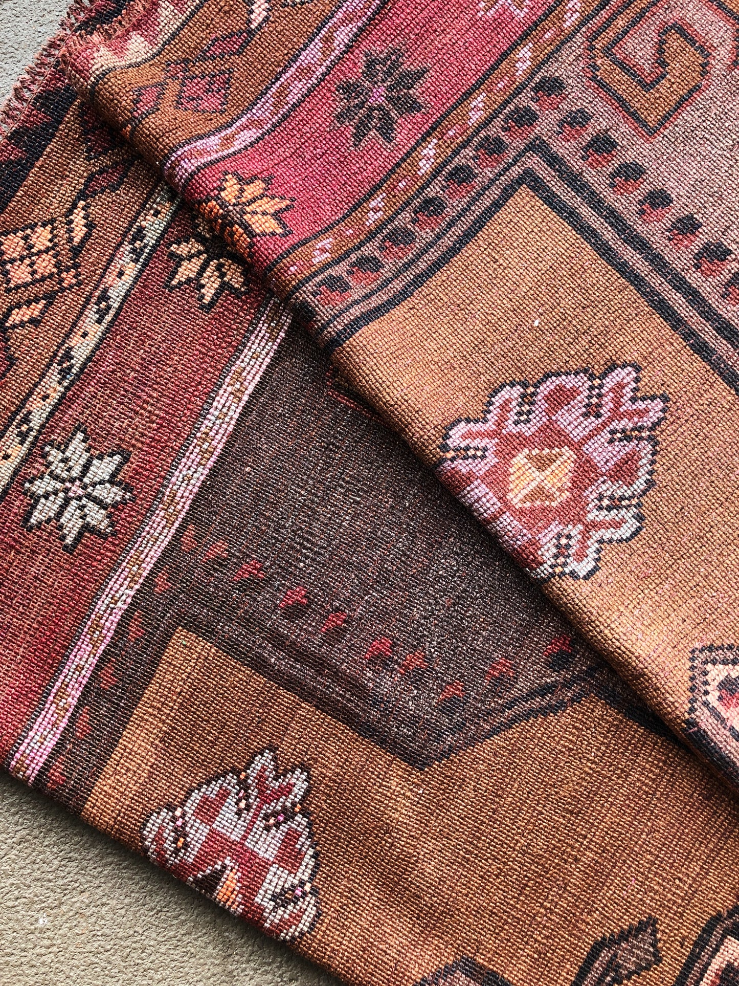 RESERVED Vintage Turkish Tribal Rug