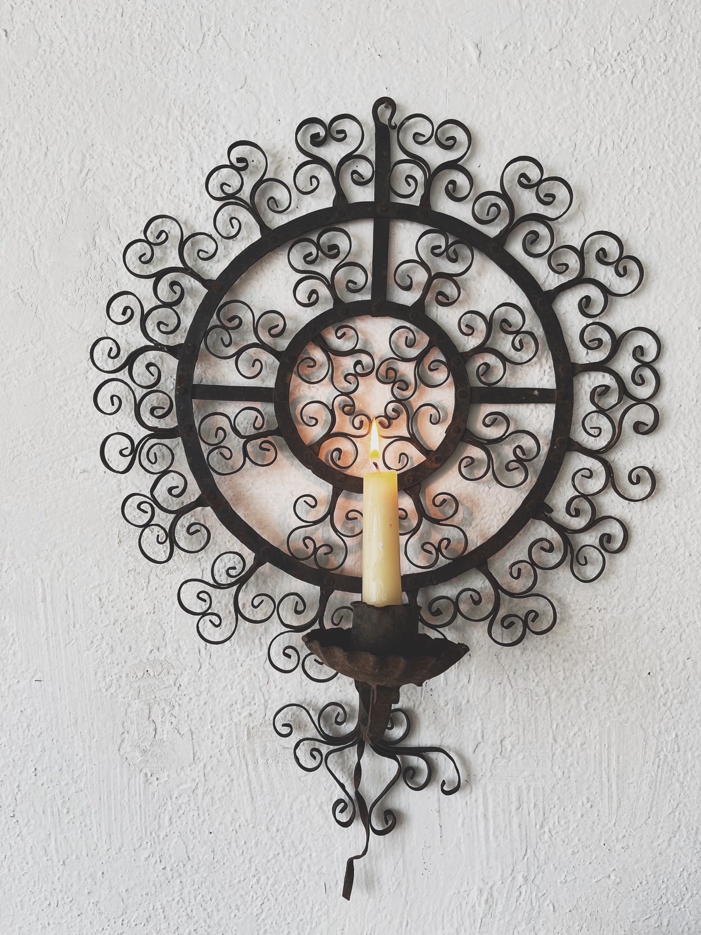 Vintage Mandala Candle Sconce