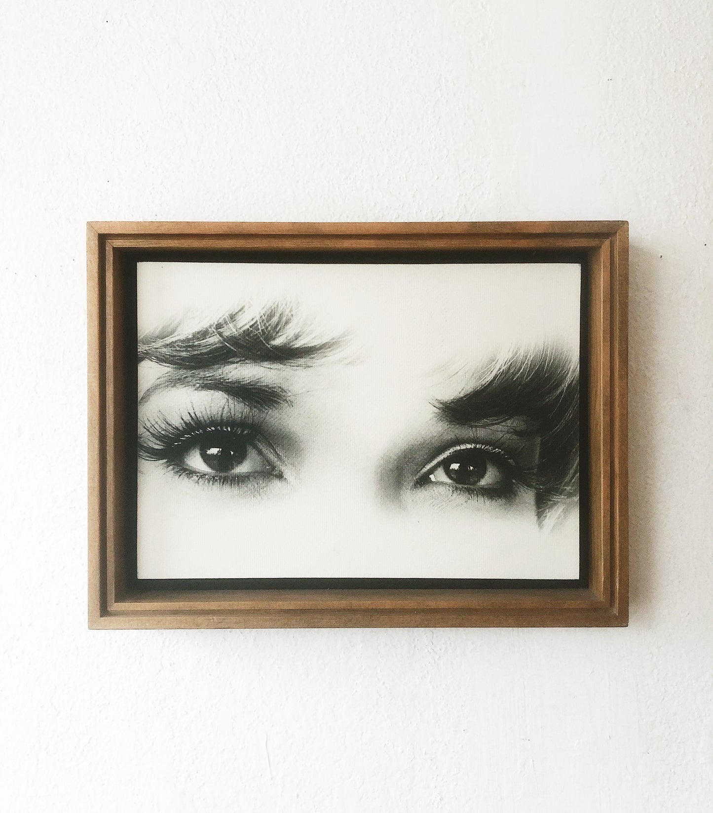 Vintage Pressed Litho Eyes Print