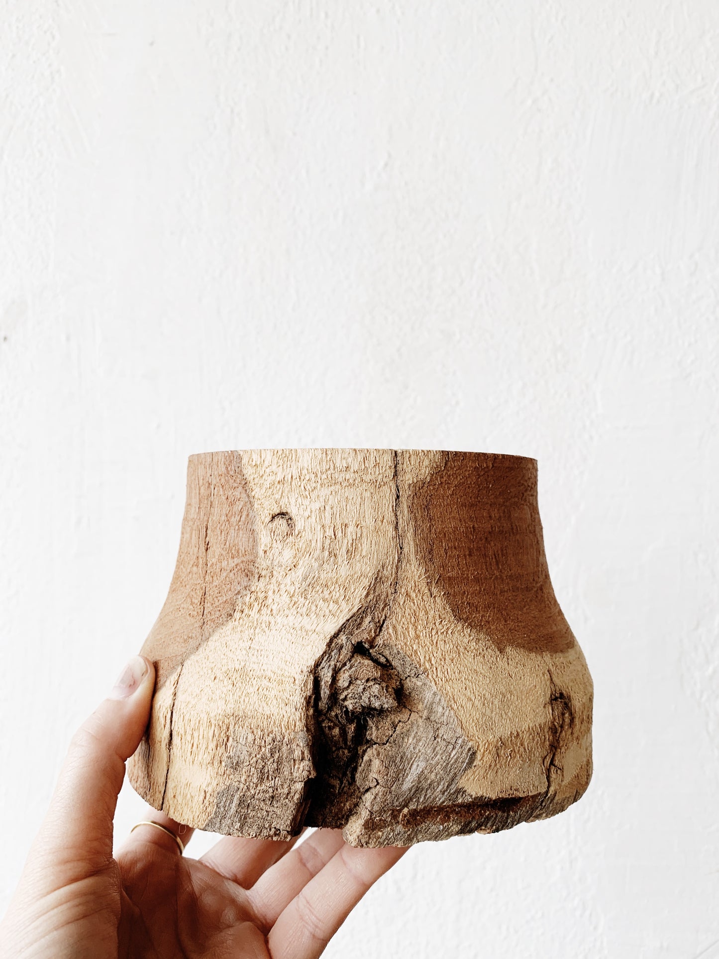 Natural Solid Wood Plant Stand