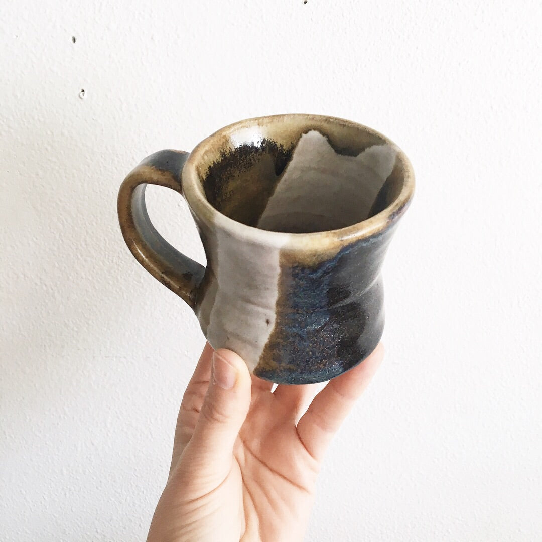 Trio of Vintage Handmade Mugs