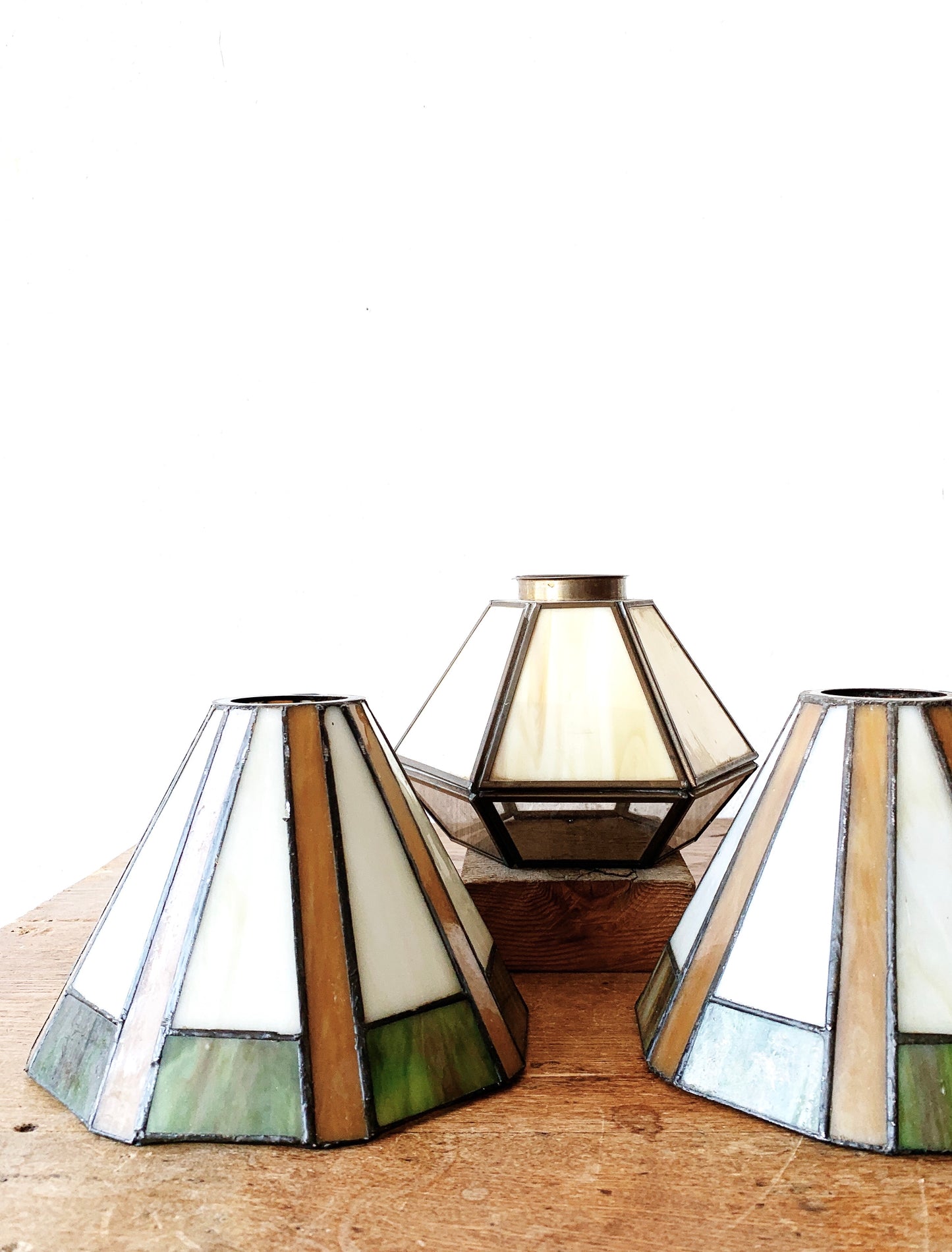 Vintage Stained Glass Shade