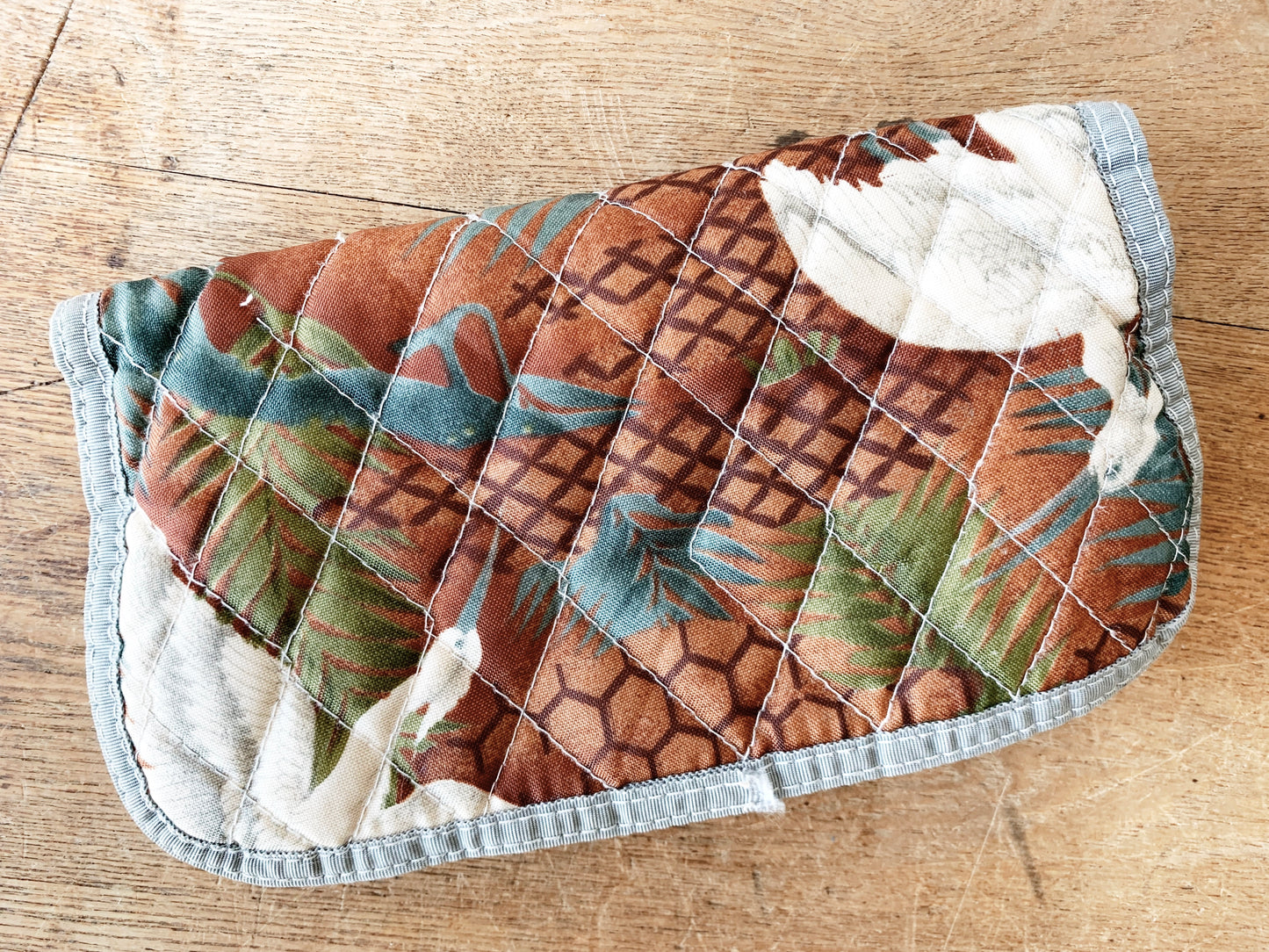 Vintage Quilted Crane Wallet