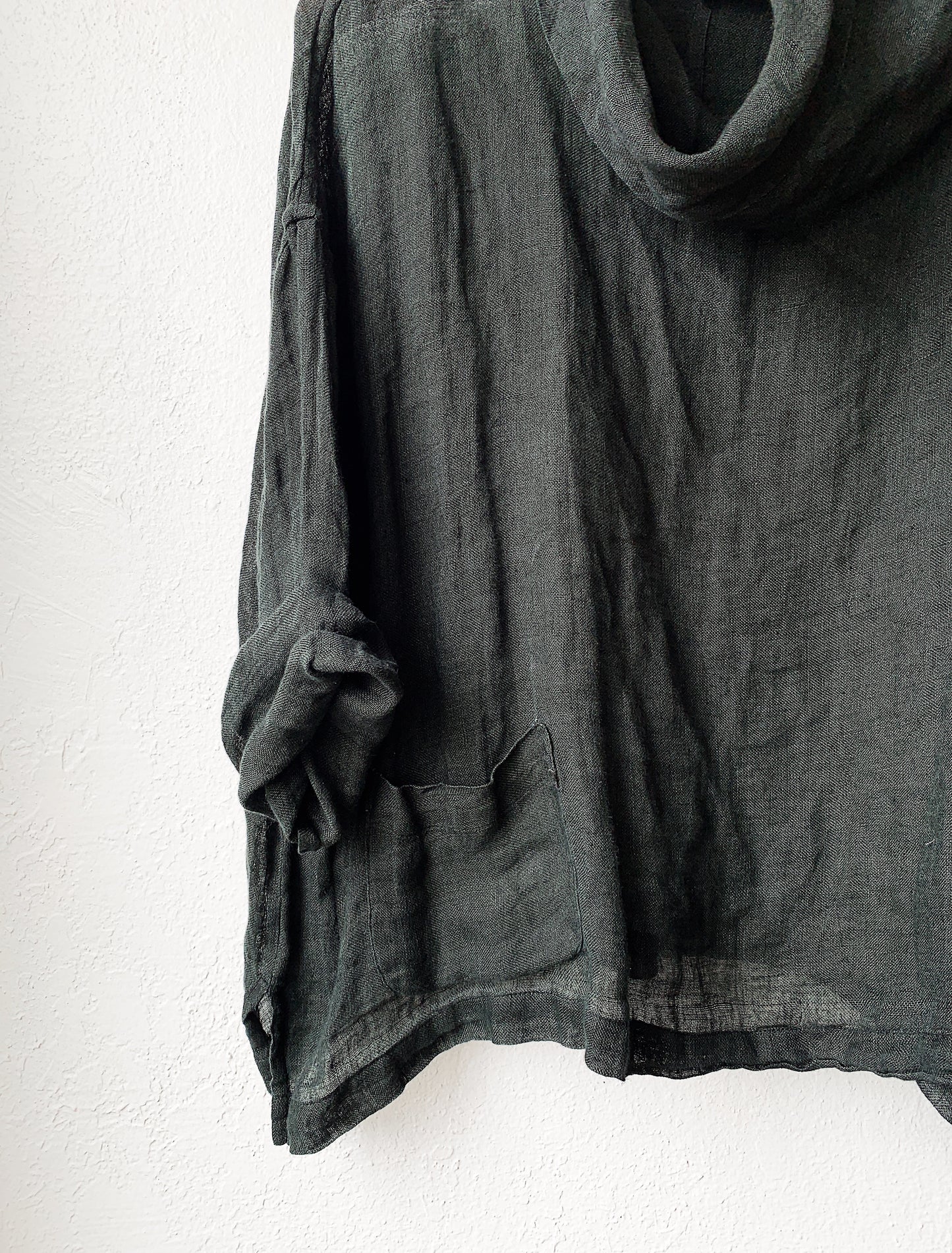 Gerties Linen Cowl Neck Top