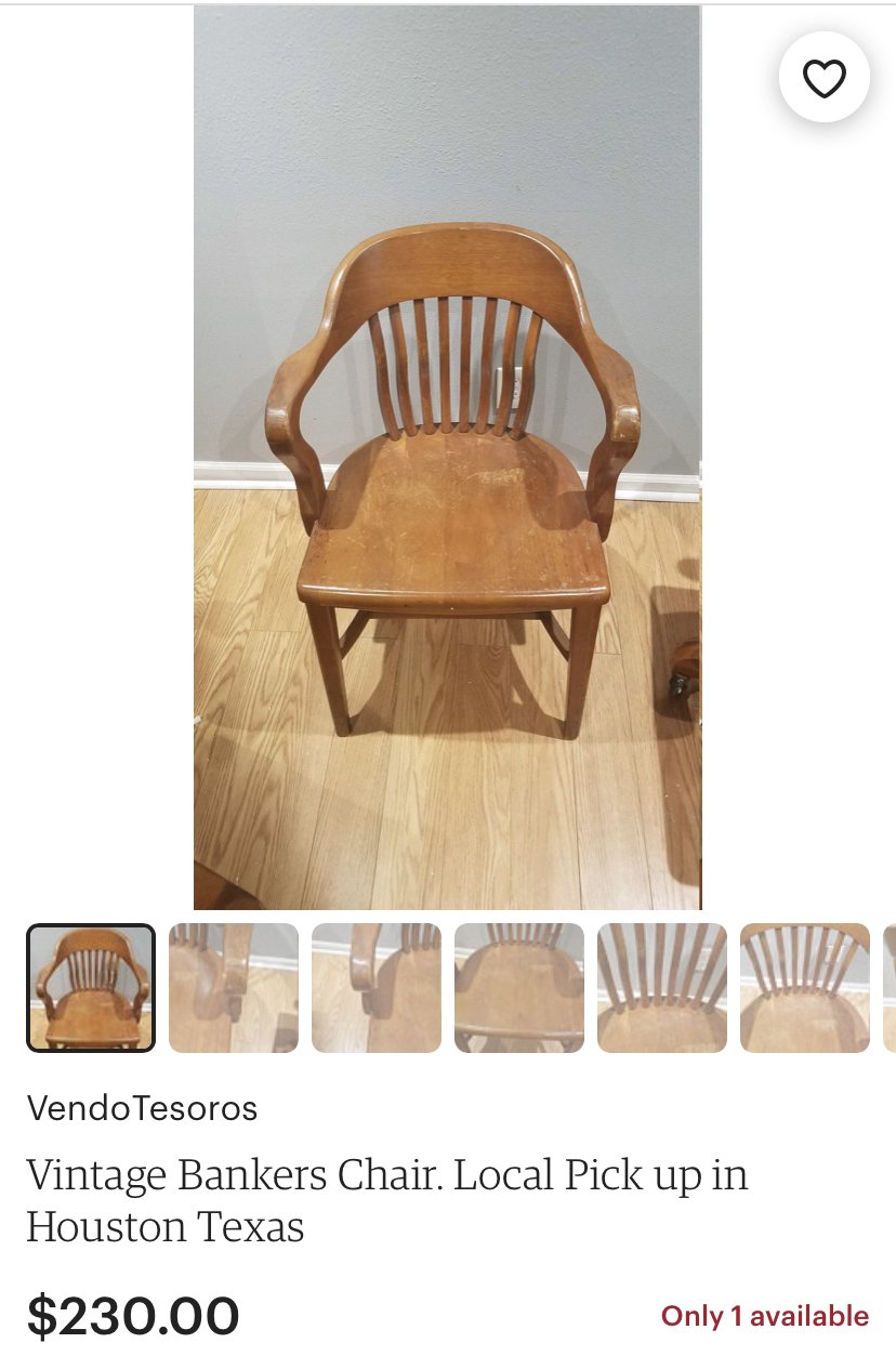 1940’s Oak Gunlocke Bankers Chair