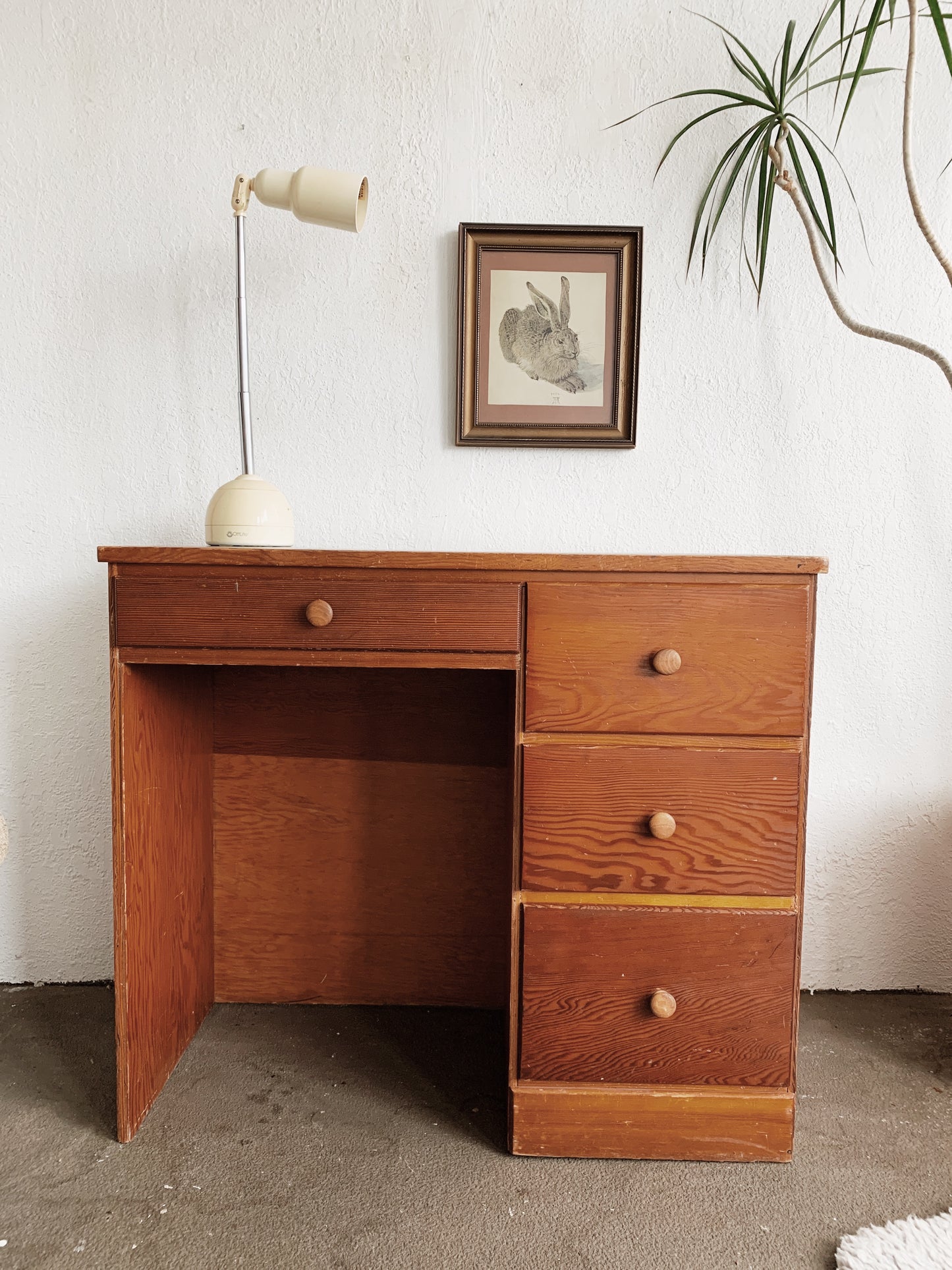 Vintage Wood Student Desk