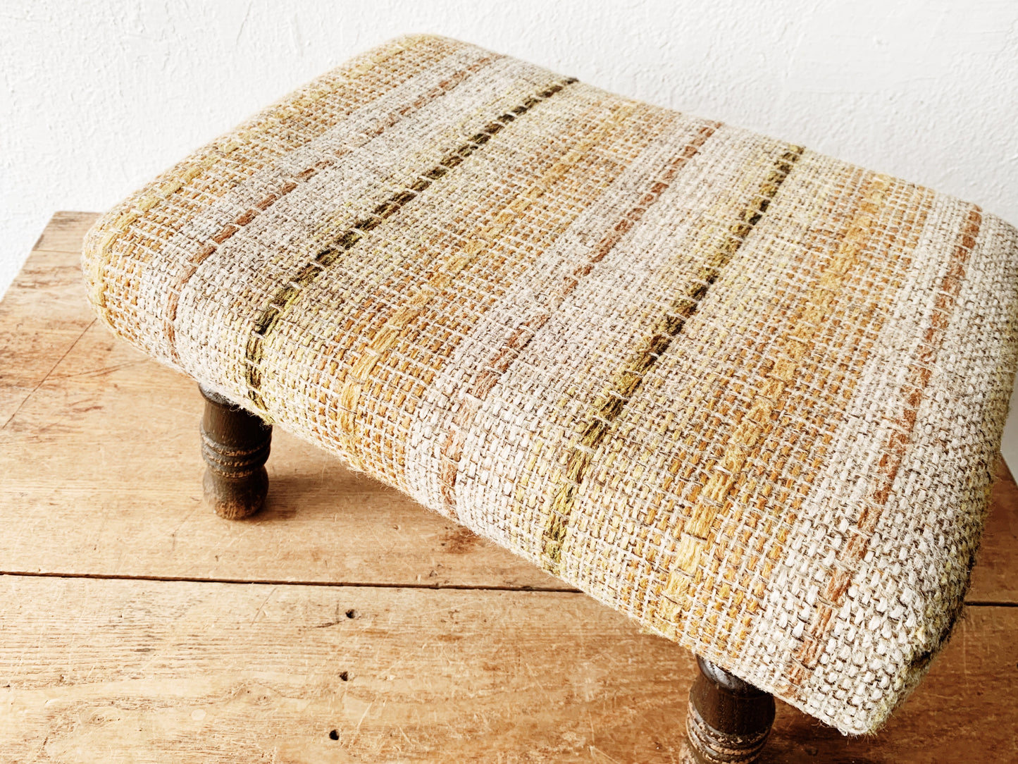 Vintage Upholstered Stool