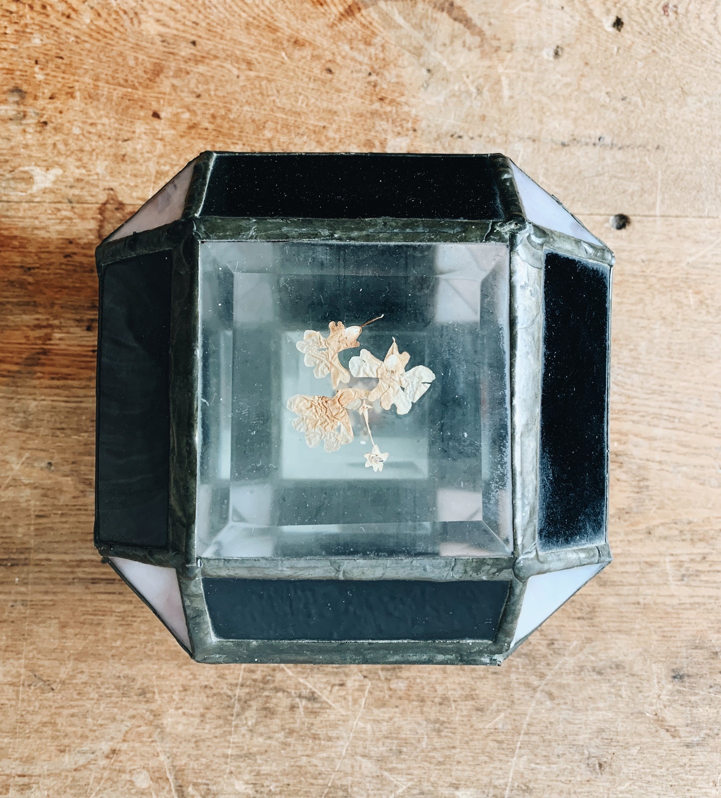 Vintage Stained / Leaded Glass Box