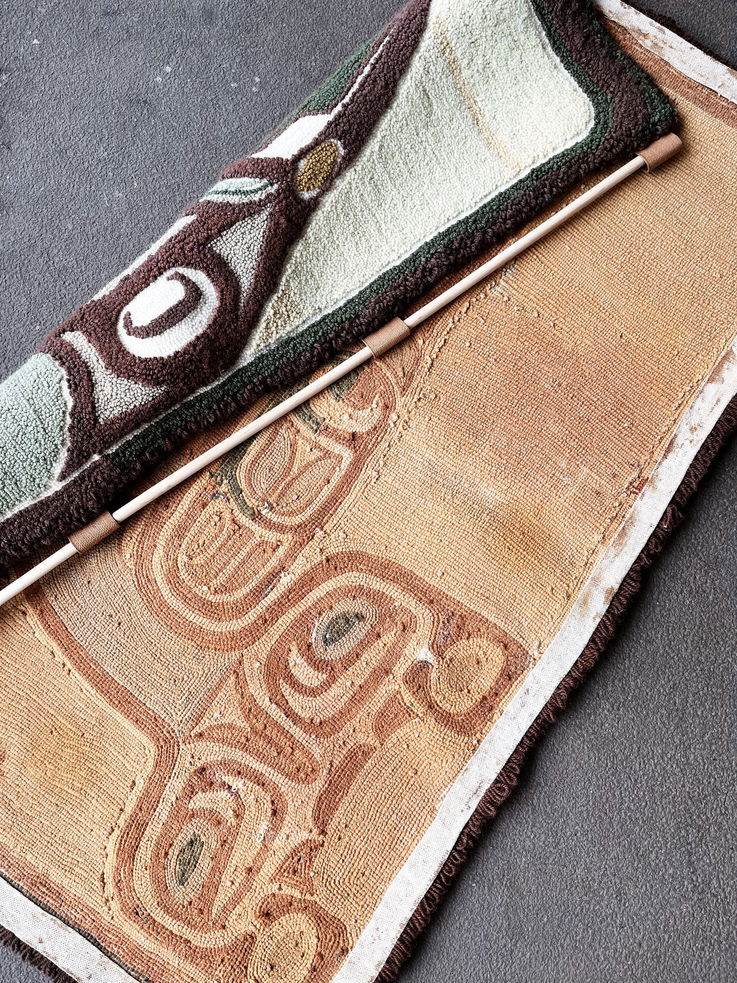 Handmade Northwest Coast Inspired Hooked Rug