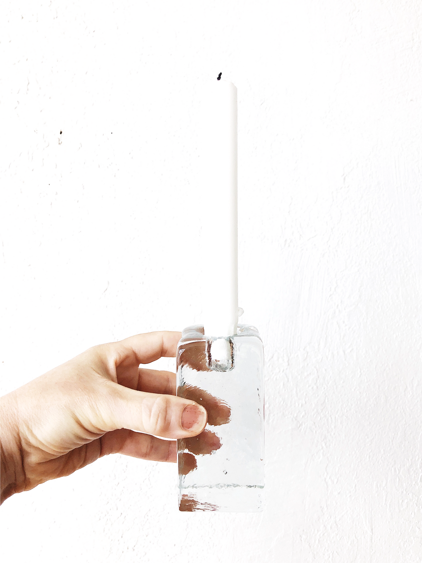 BLENKO Modernist Scandinavian Cube Candleholders