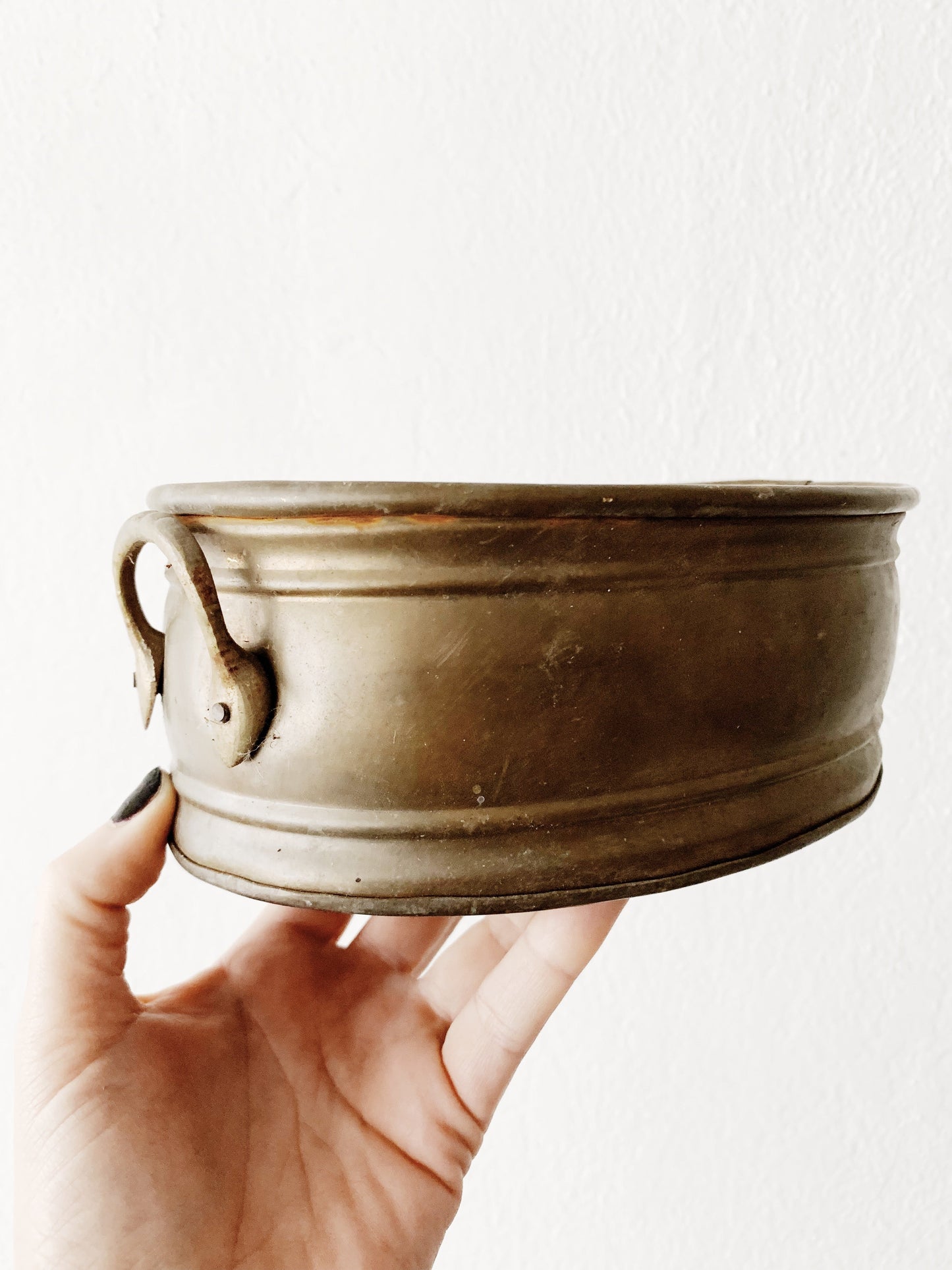 Vintage Brass Cache Pot