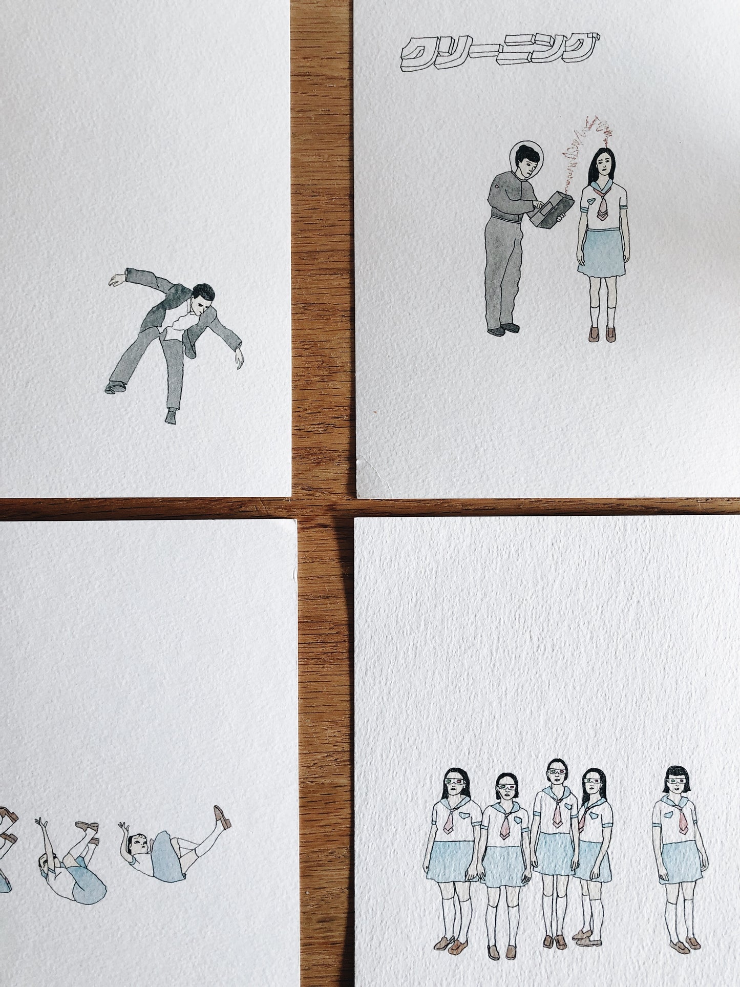 Original Quirky Hand Drawn Prints