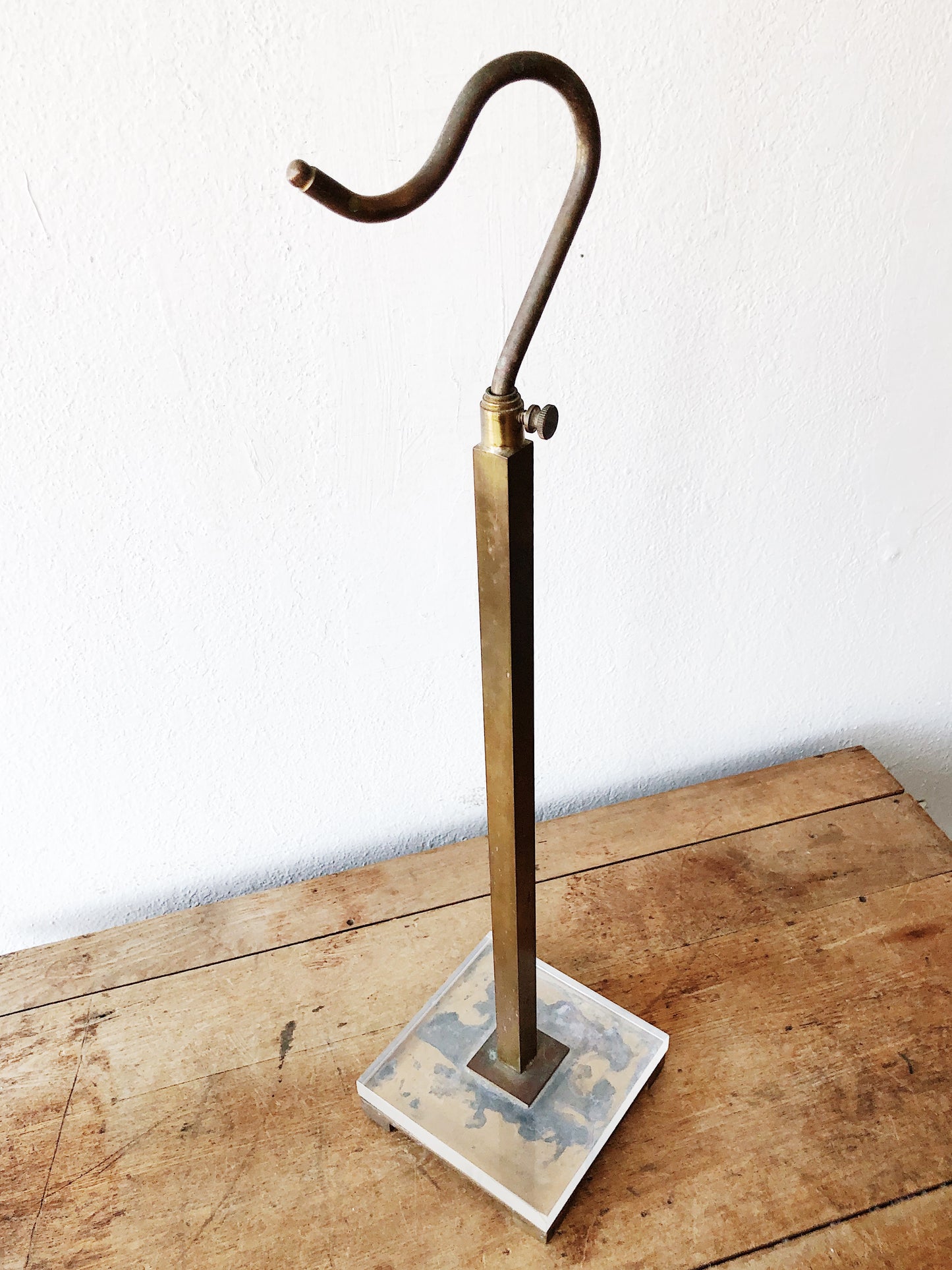 Vintage Lucite and Brass Display Rack