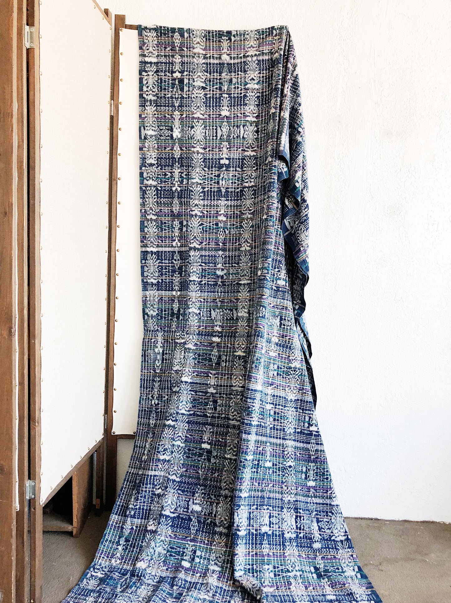 Vintage Cotton Ikat Yardage