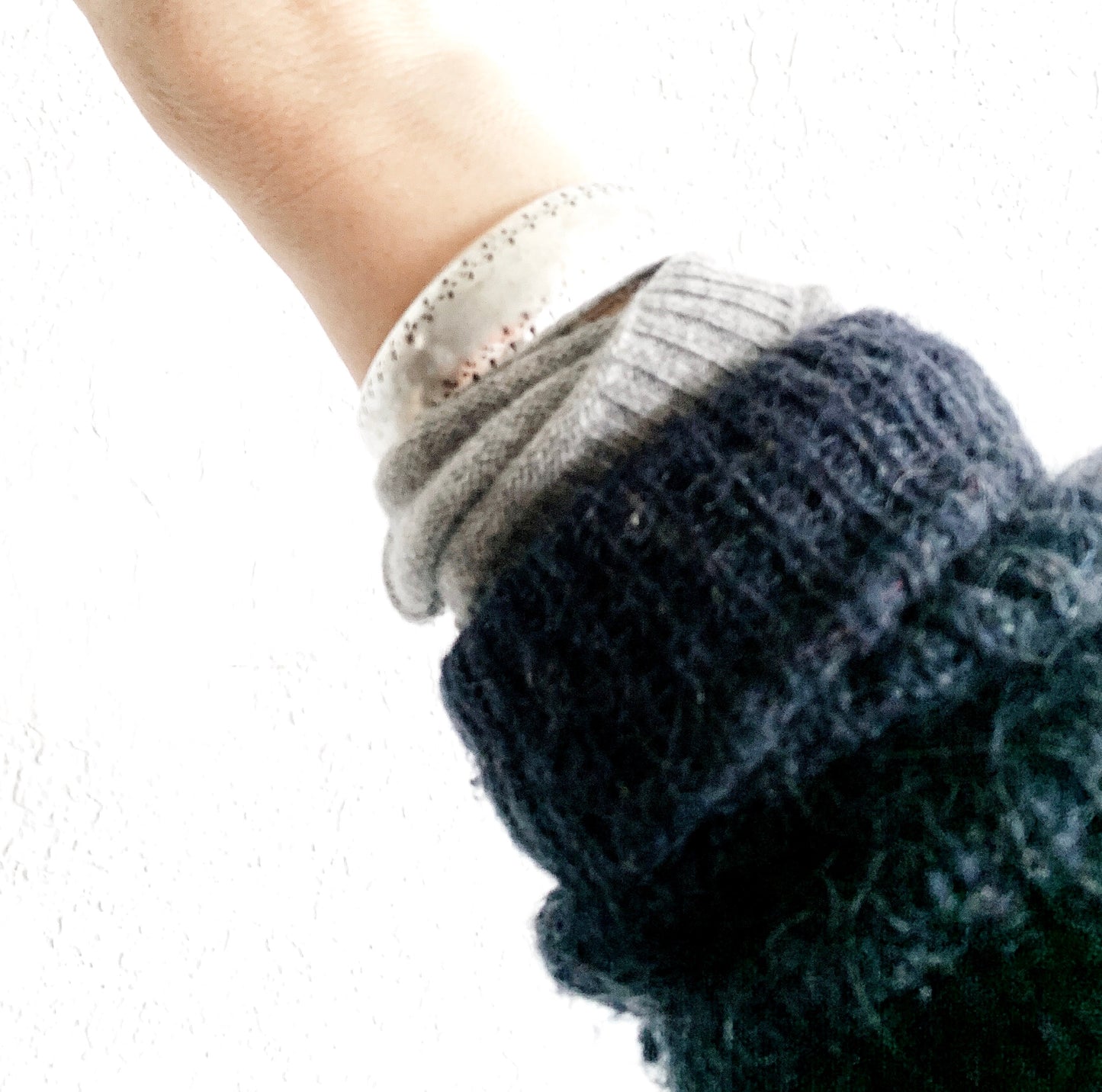 Weighty Stamped Silver Cuff / AK Turkey