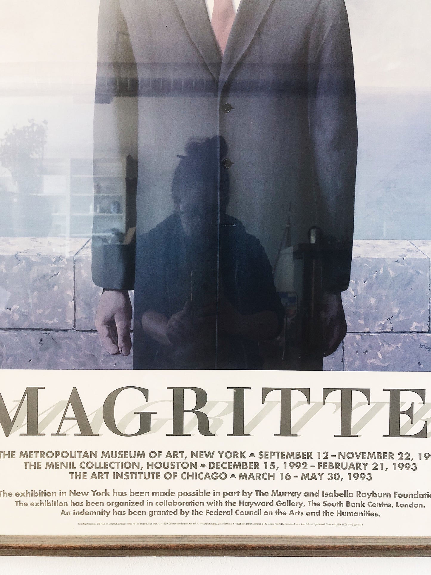 Large Vintage René Magritte Art Poster