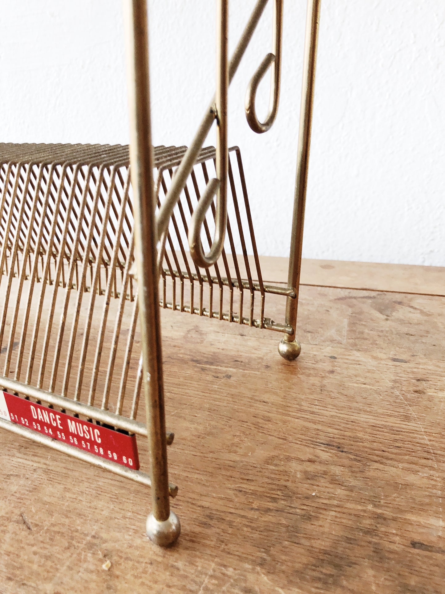 Vintage Brass Record Stand
