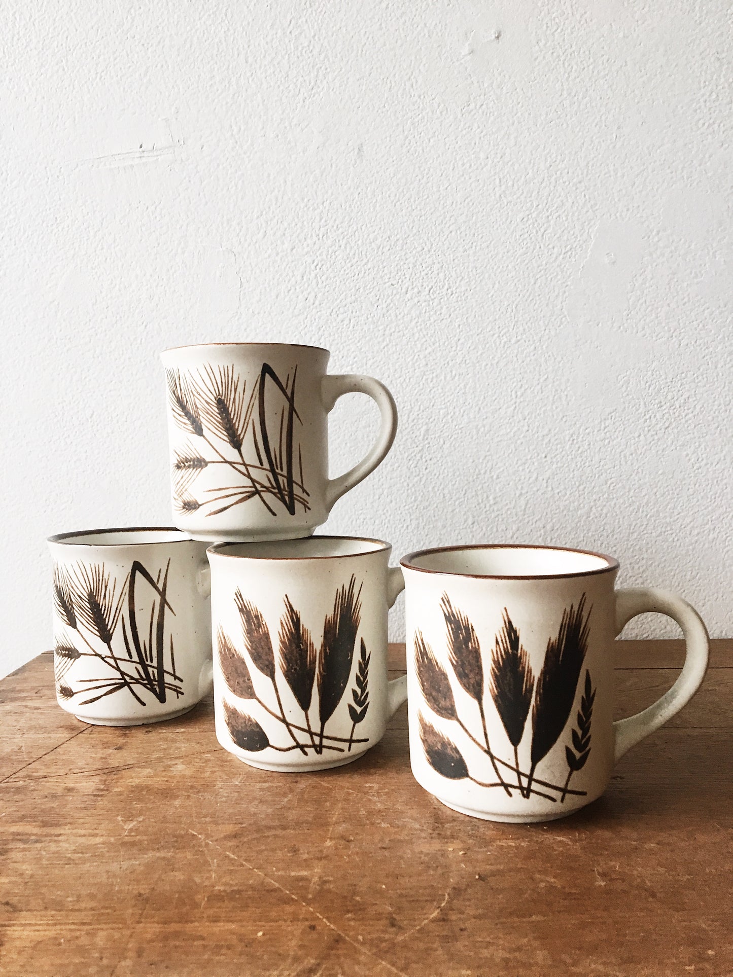 Vintage Wheat Mugs