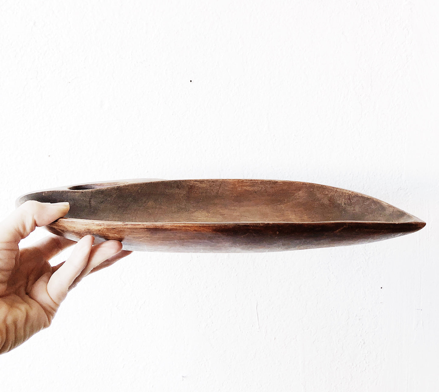 Vintage Teak Leaf Tray