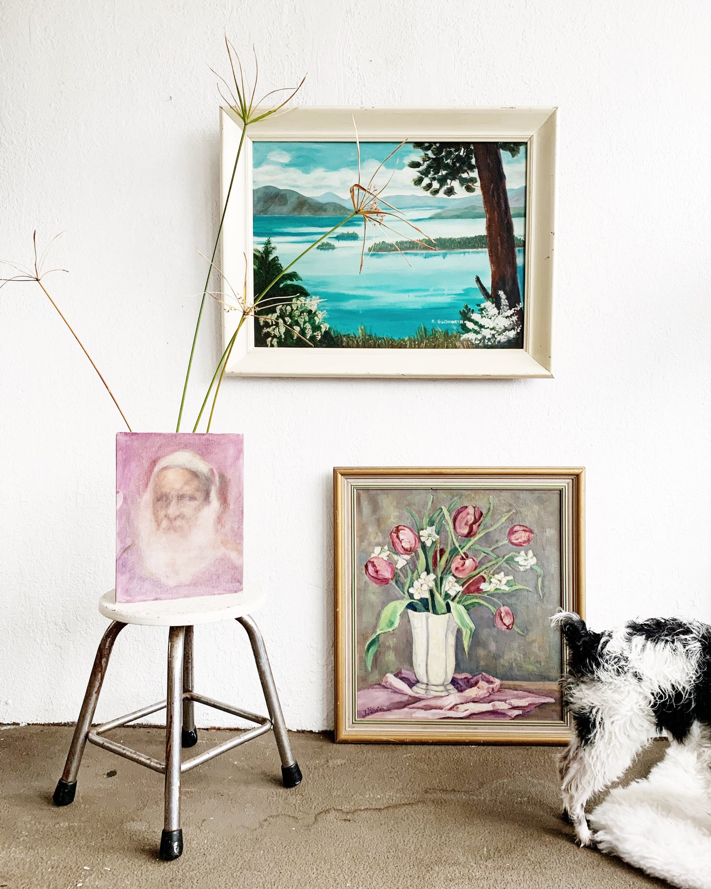 Vintage Framed Floral Still Life Painting