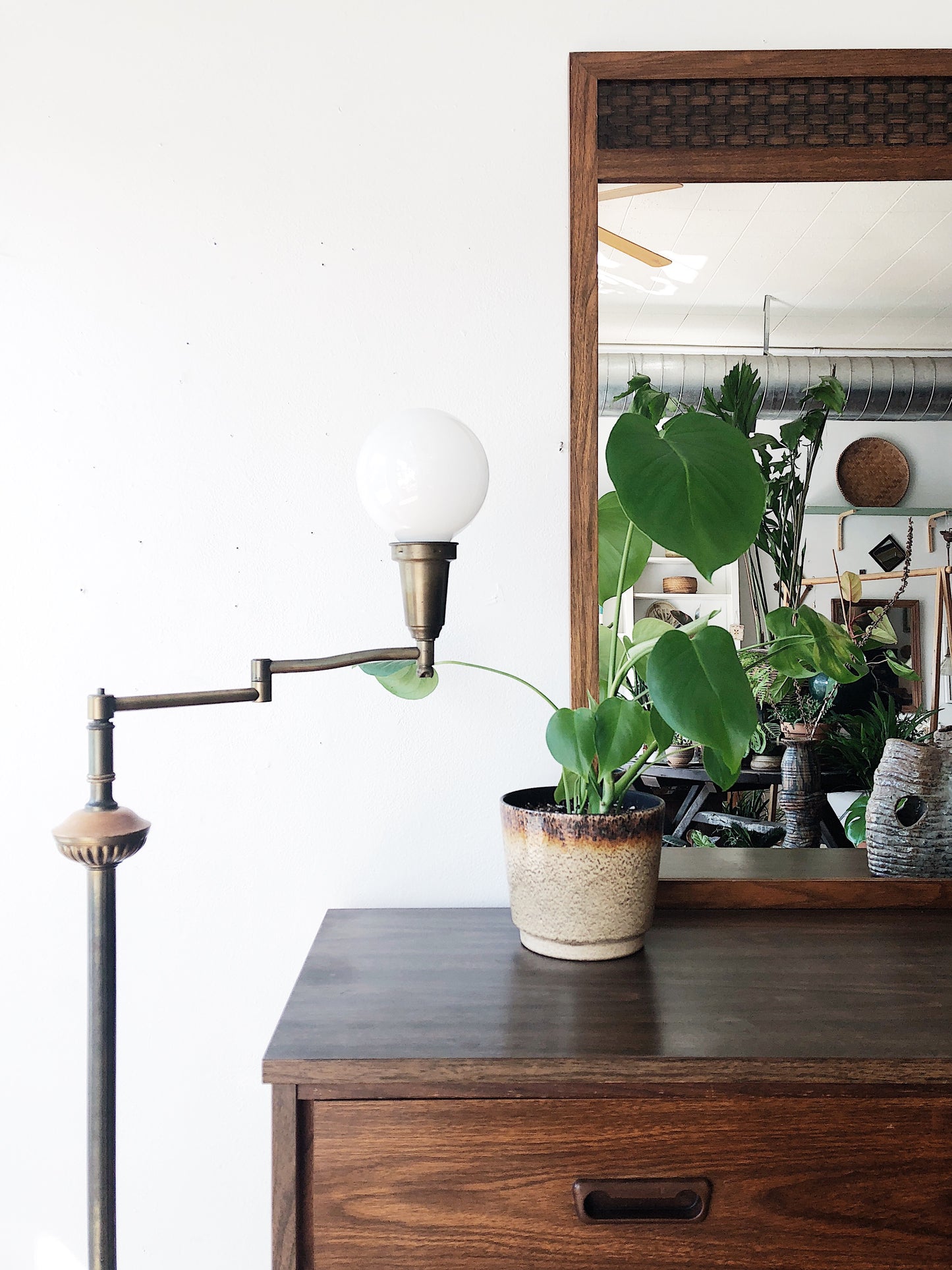 Vintage Mid Century Lane Dresser and Mirror