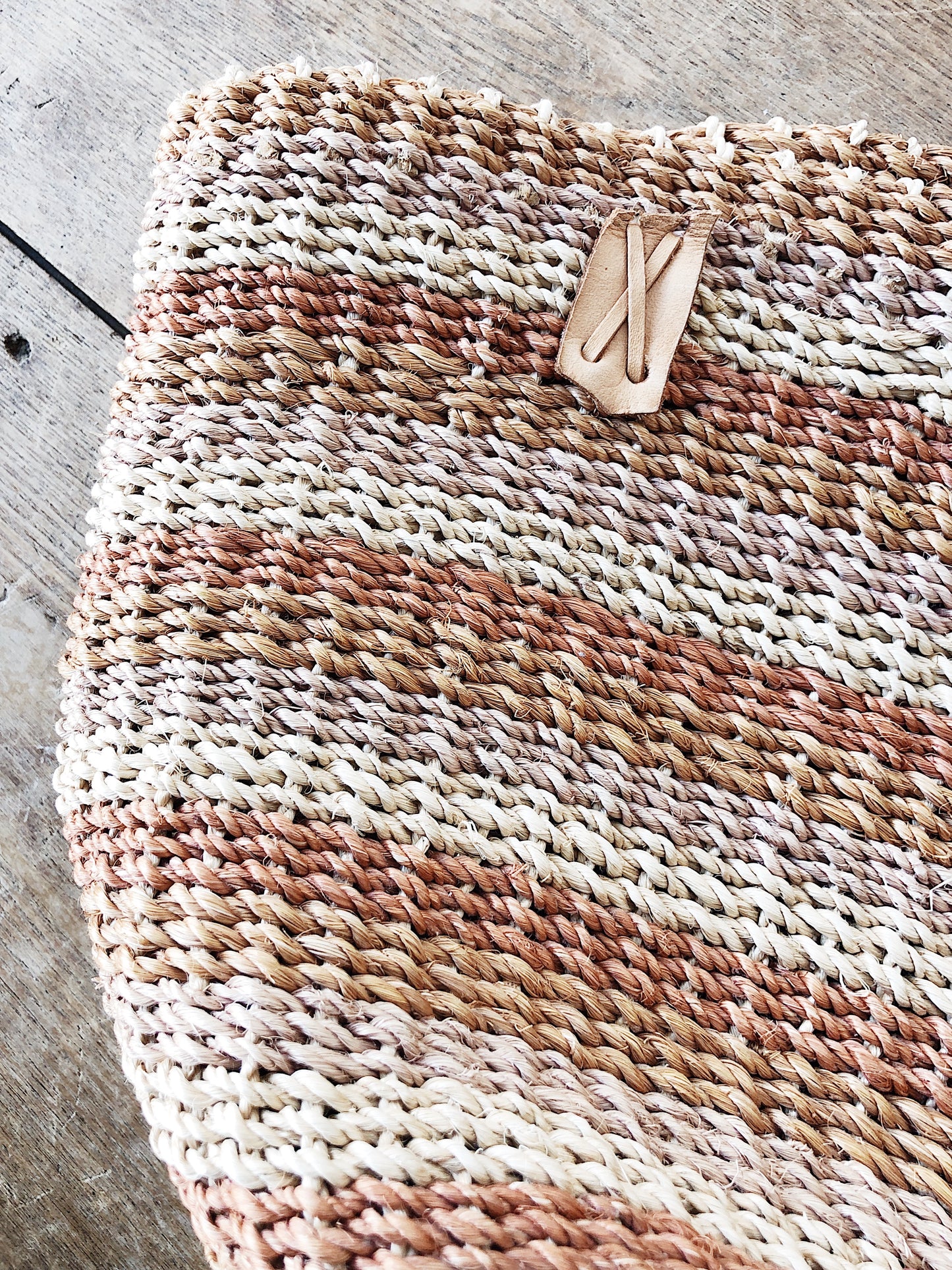 Vintage Woven Soft Sided Basket