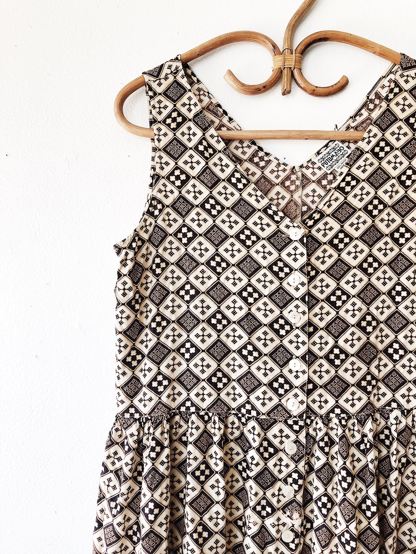 Vintage Putumayo Rayon Dress