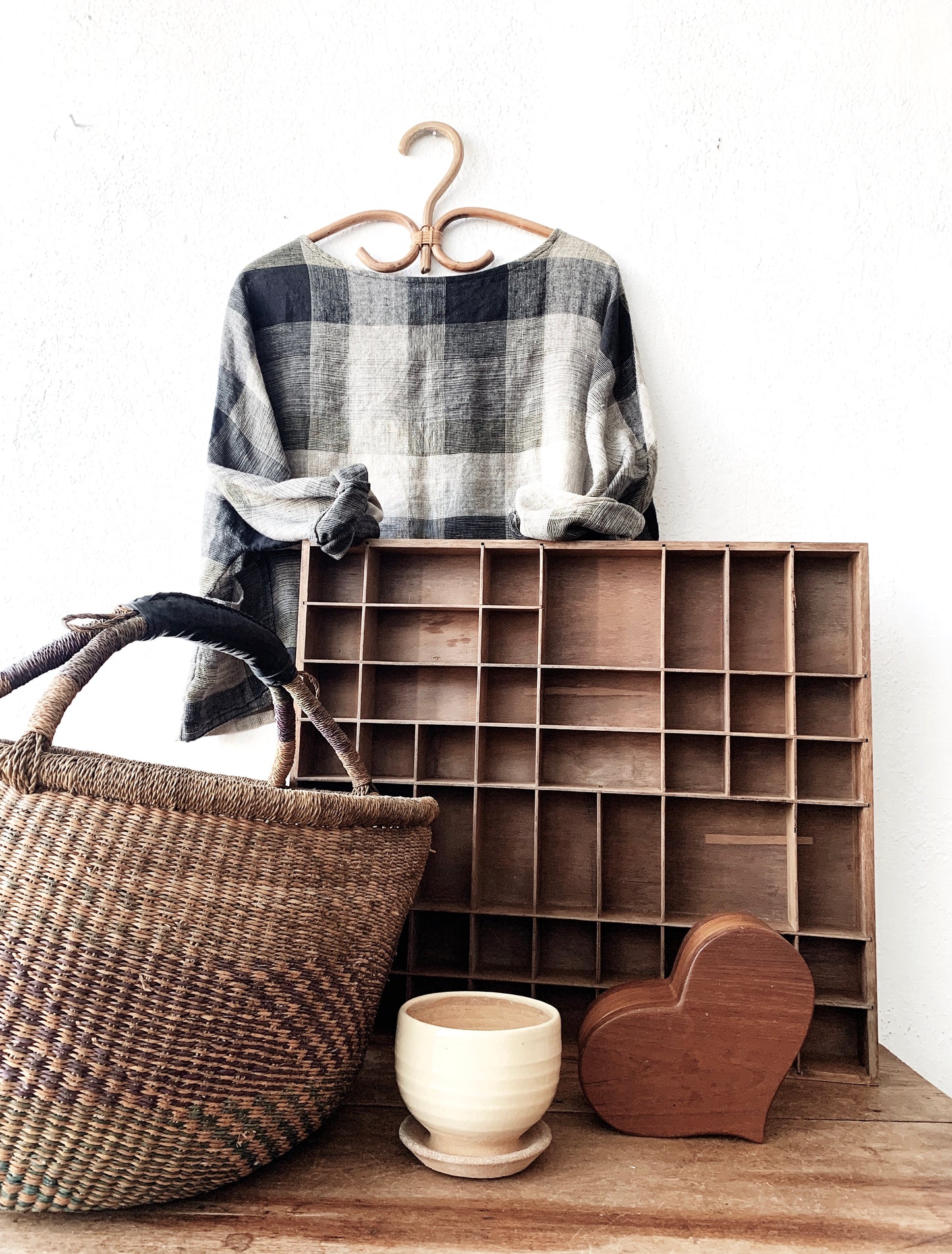 Vintage Curio Display Shelf