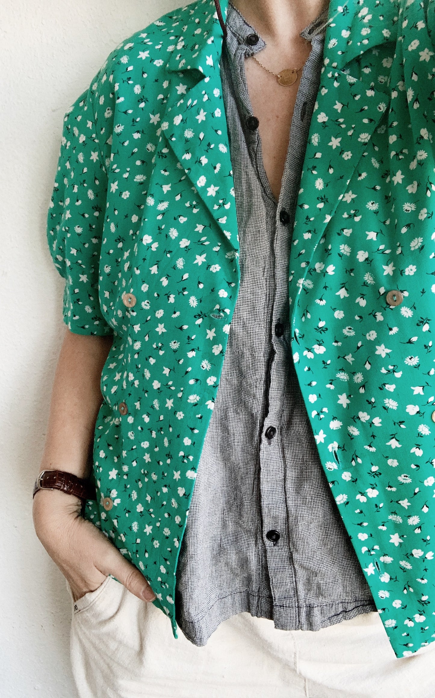 Vintage Floral Blouse