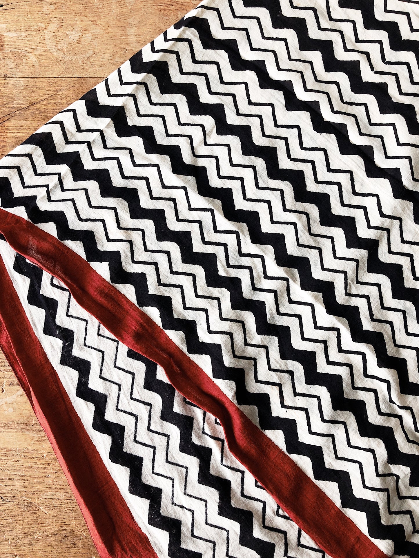 Block Printed Cotton Scarf