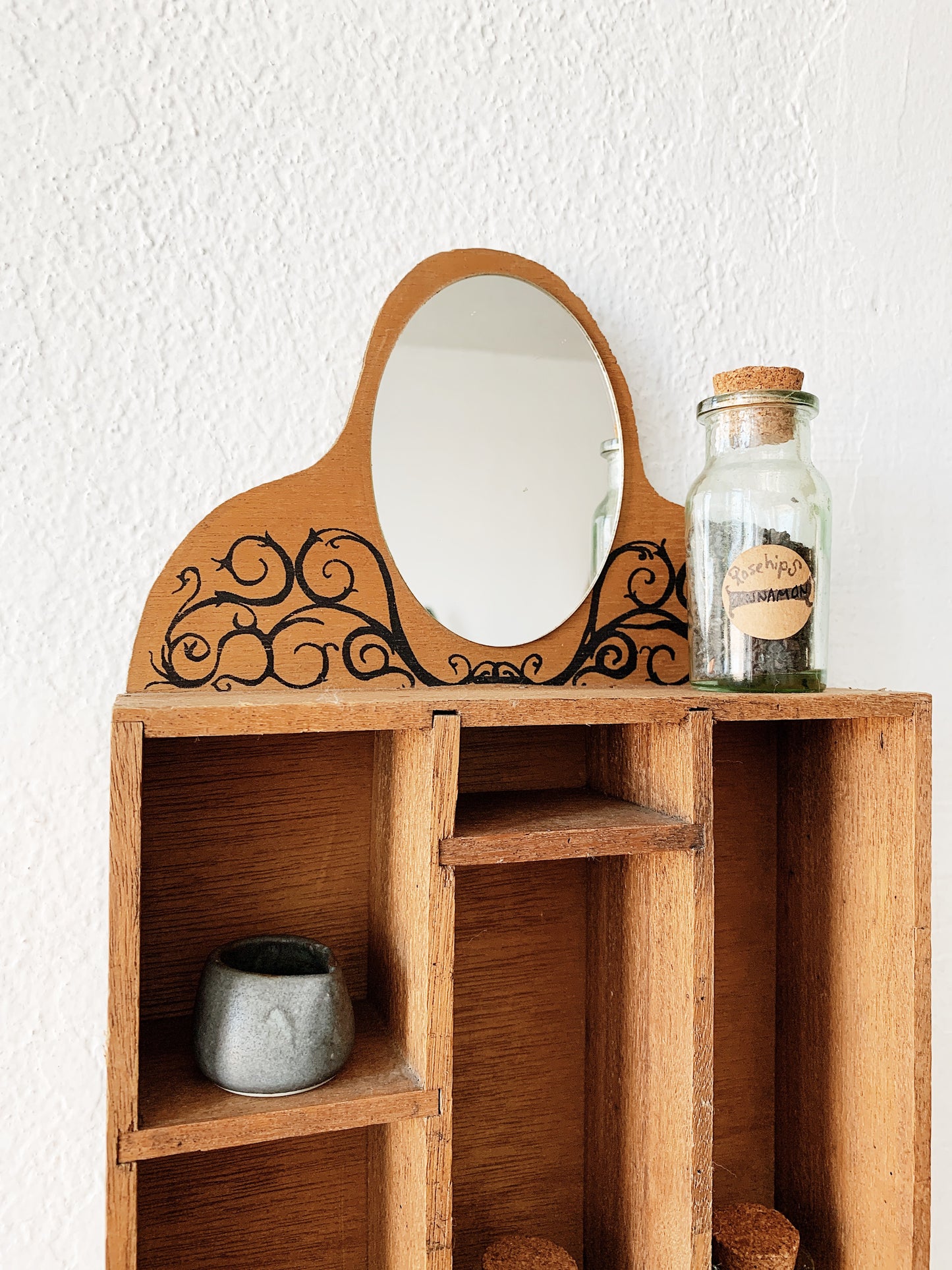 Vintage Handmade Curio Shelf
