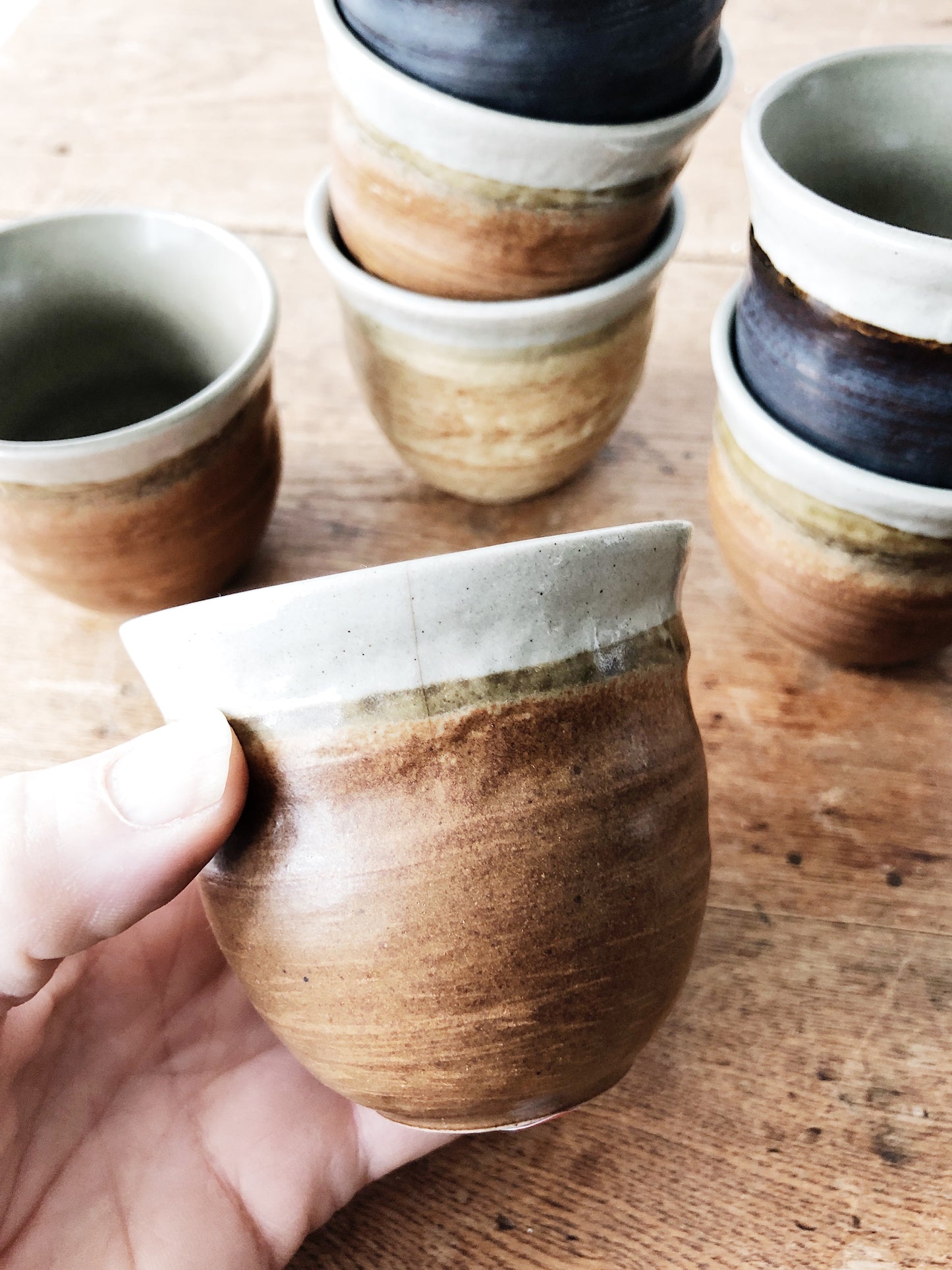 Set of Seven European Wine Glasses