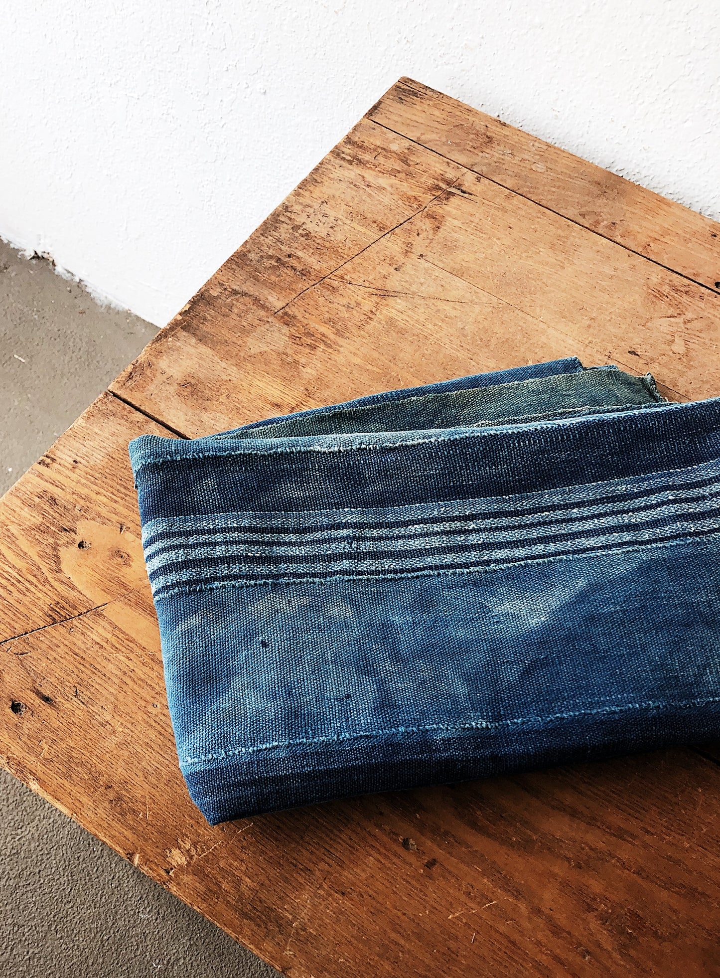 Vintage Japanese Indigo Boro Textile