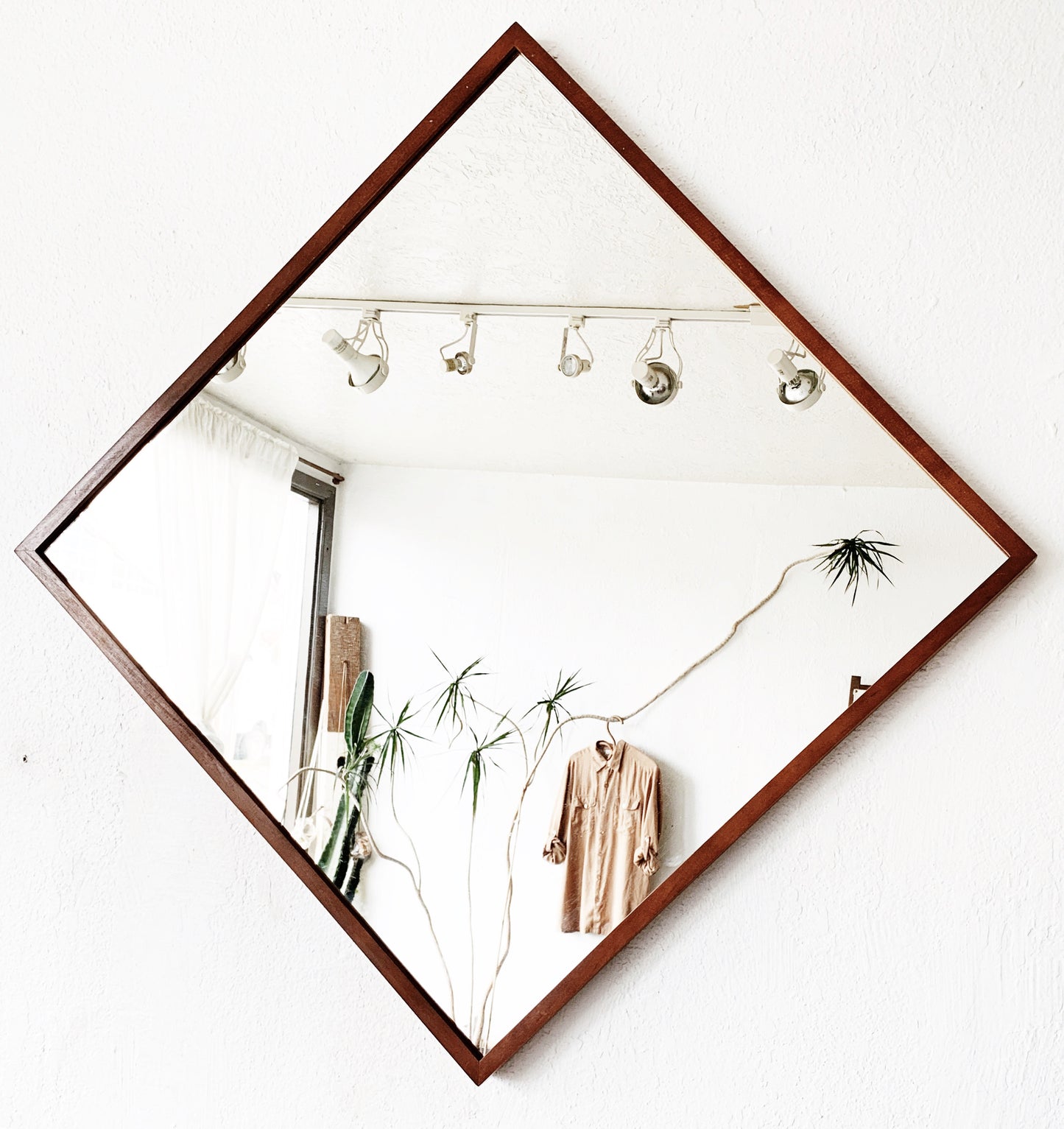 Large Wood Framed Mirror