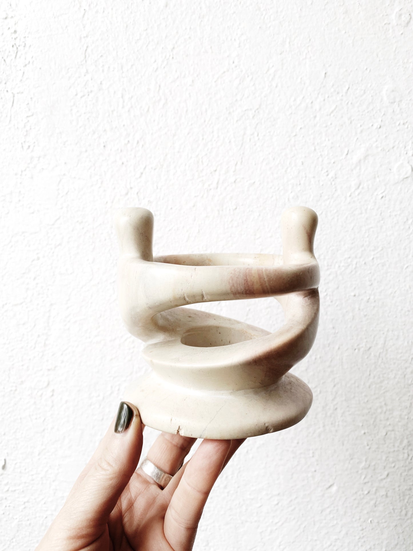 Vintage Soapstone Sculpture/Tea Light Holder