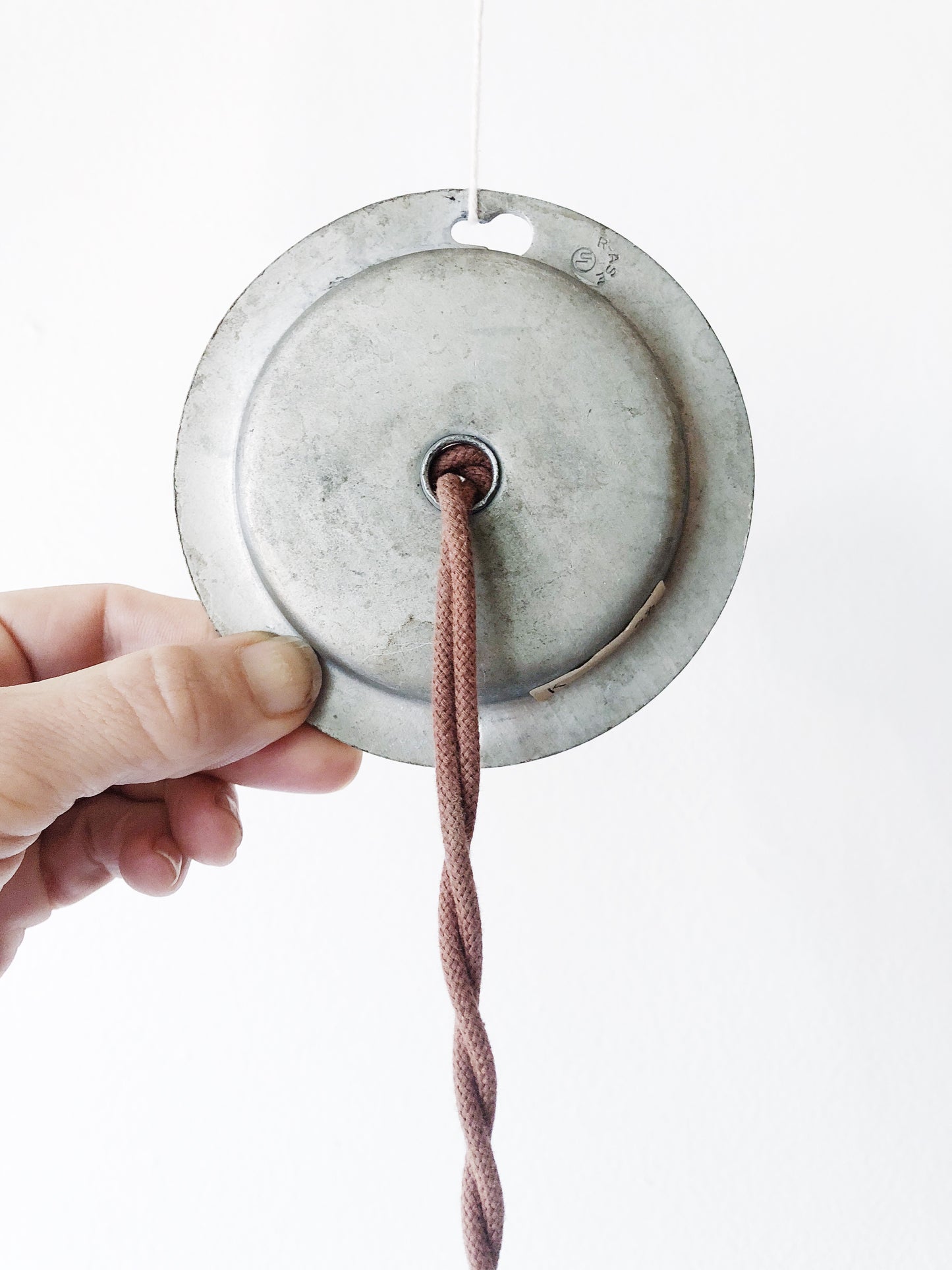Vintage Wood Veneer Pendant Light