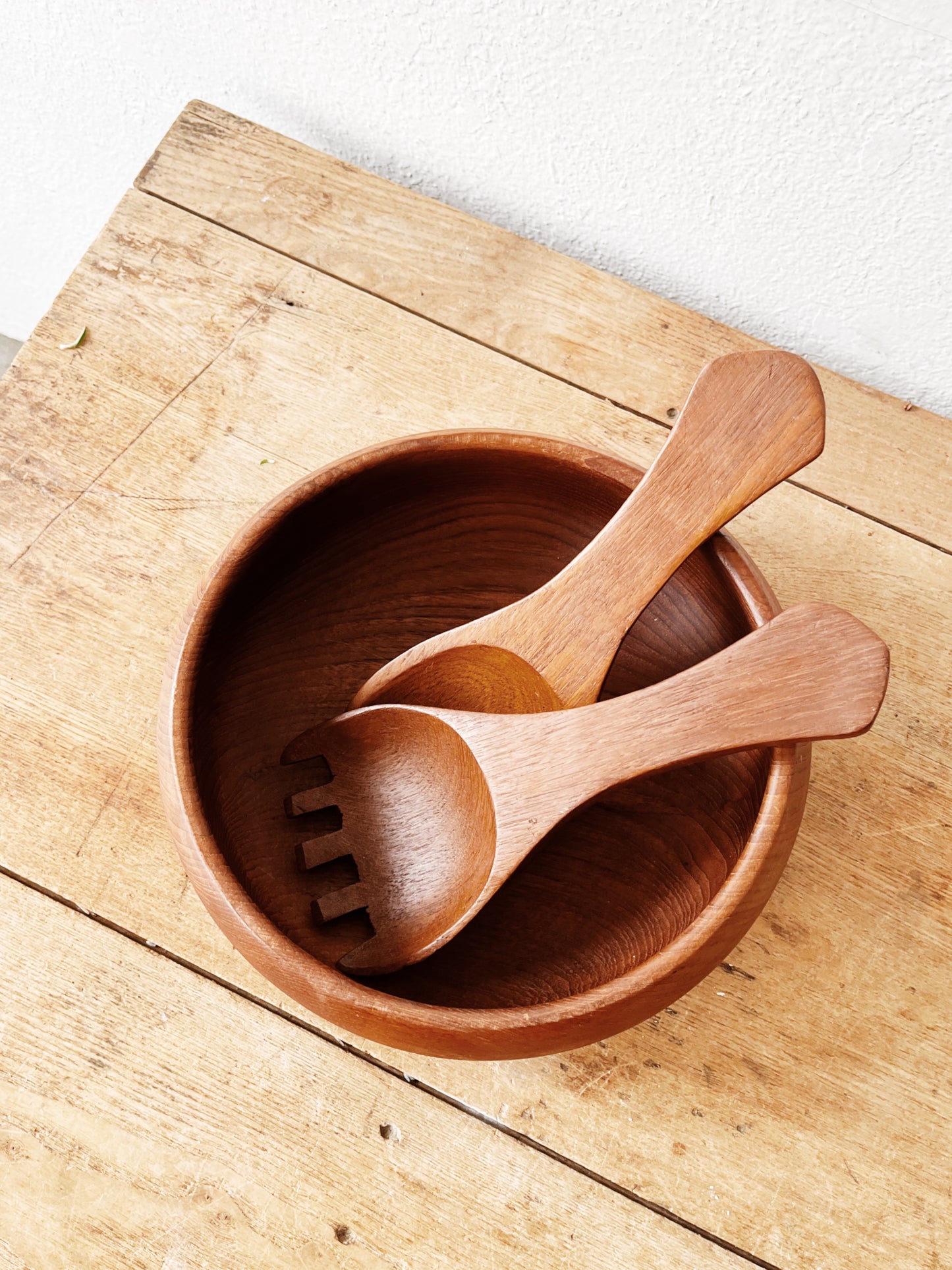 Mid Century Teak Bowl and Servers Set