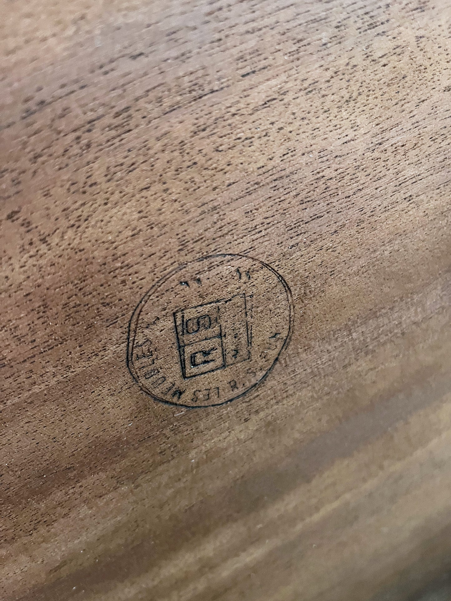 Mid Century R S Associates Walnut Table