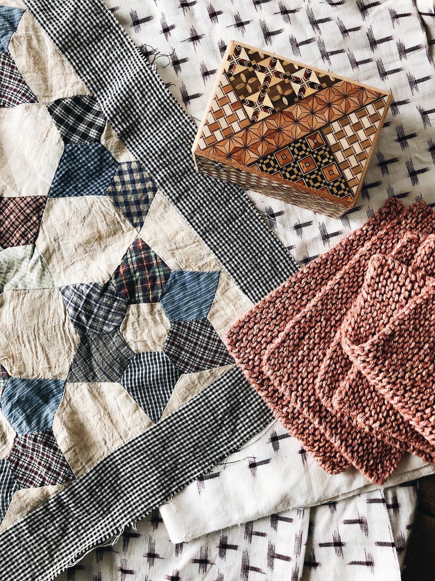 Deadstock Vintage Ikat Yardage