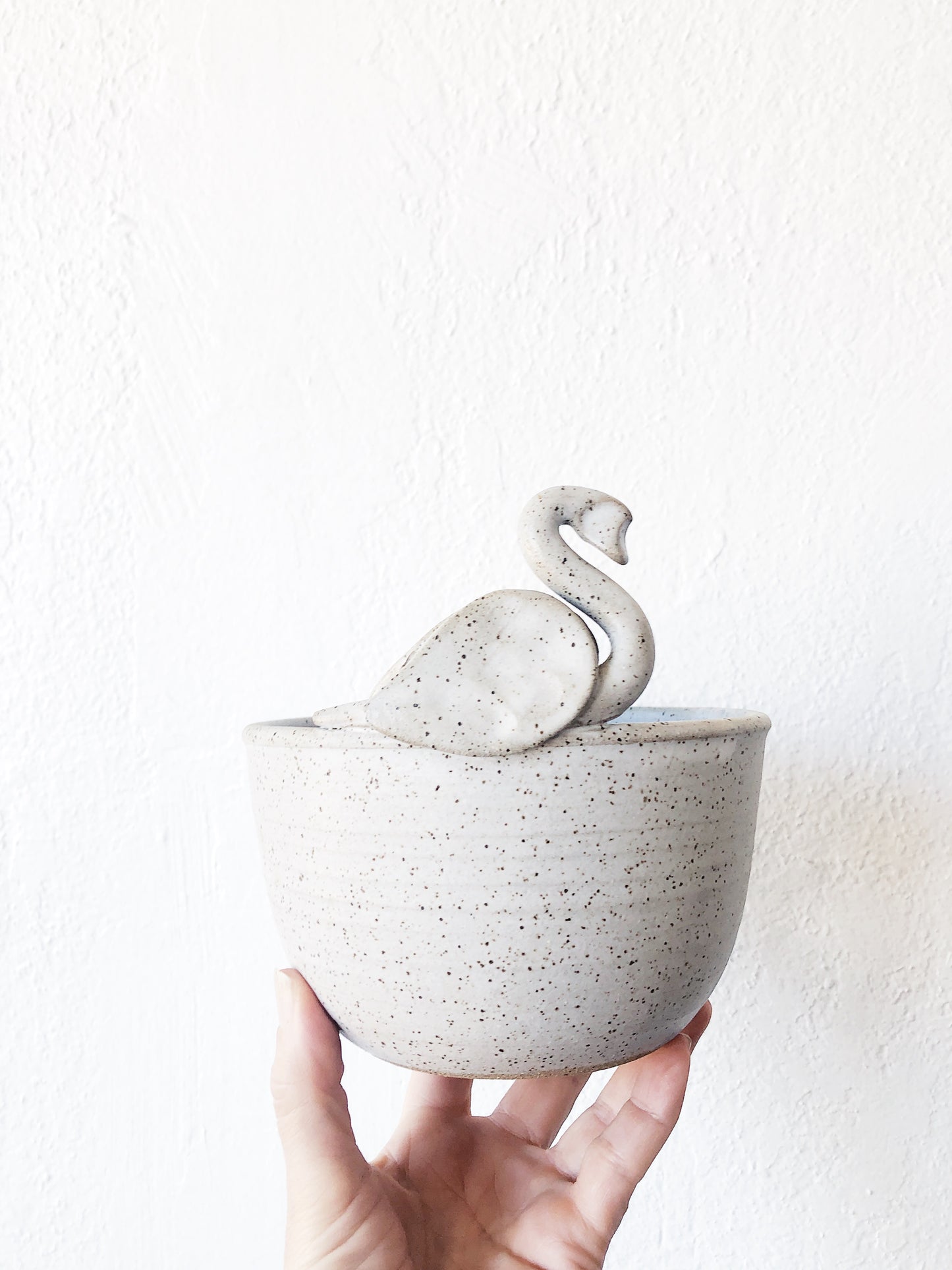 Vintage Ceramic Swan Bowl
