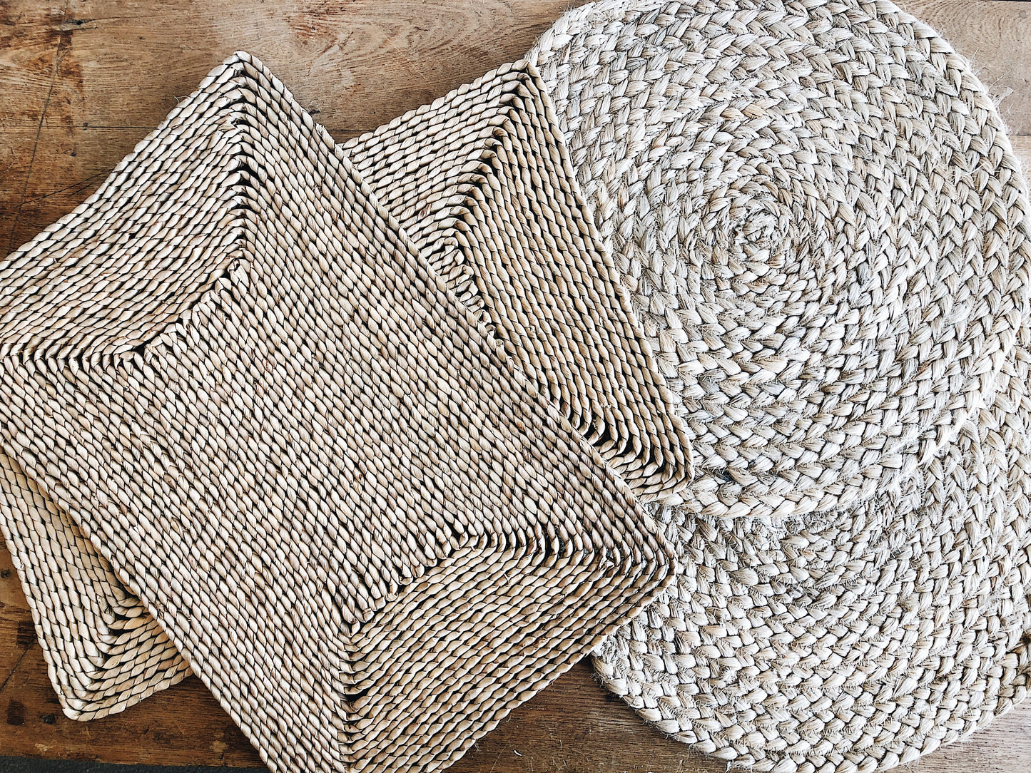 Vintage Natural Fiber Mats