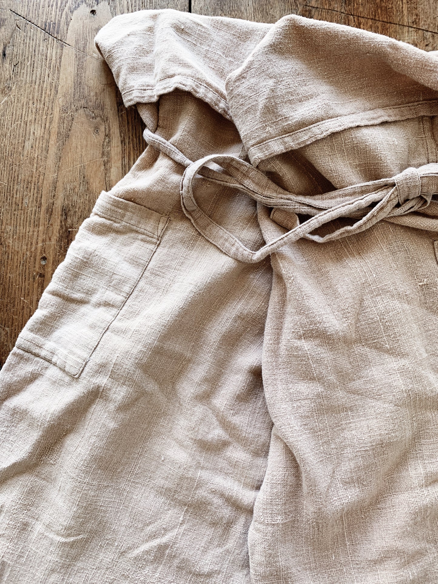 Thick Cotton/Hemp Blend Thai Fisherman Wrap Pant