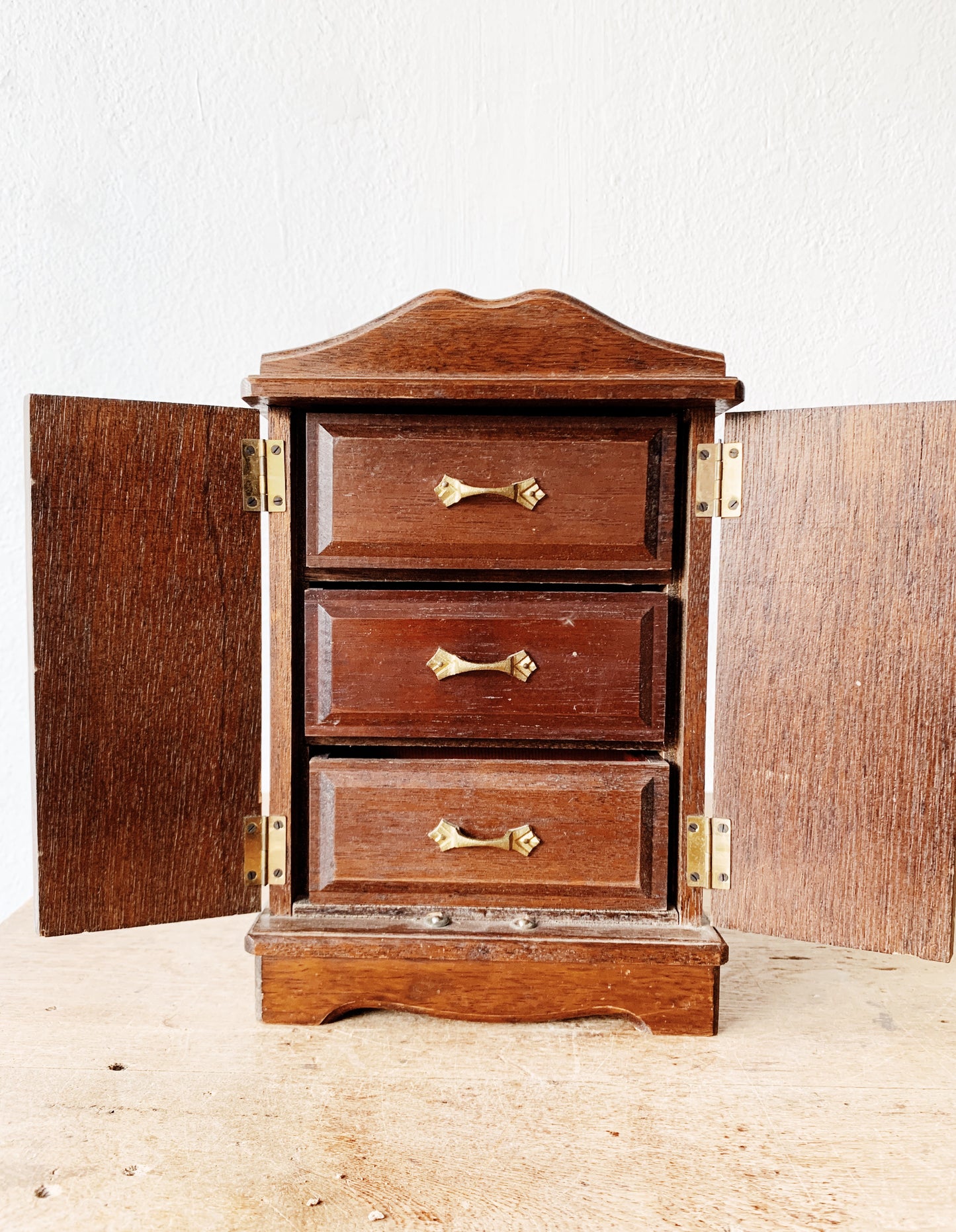 Vintage Music Box Jewelry Chest