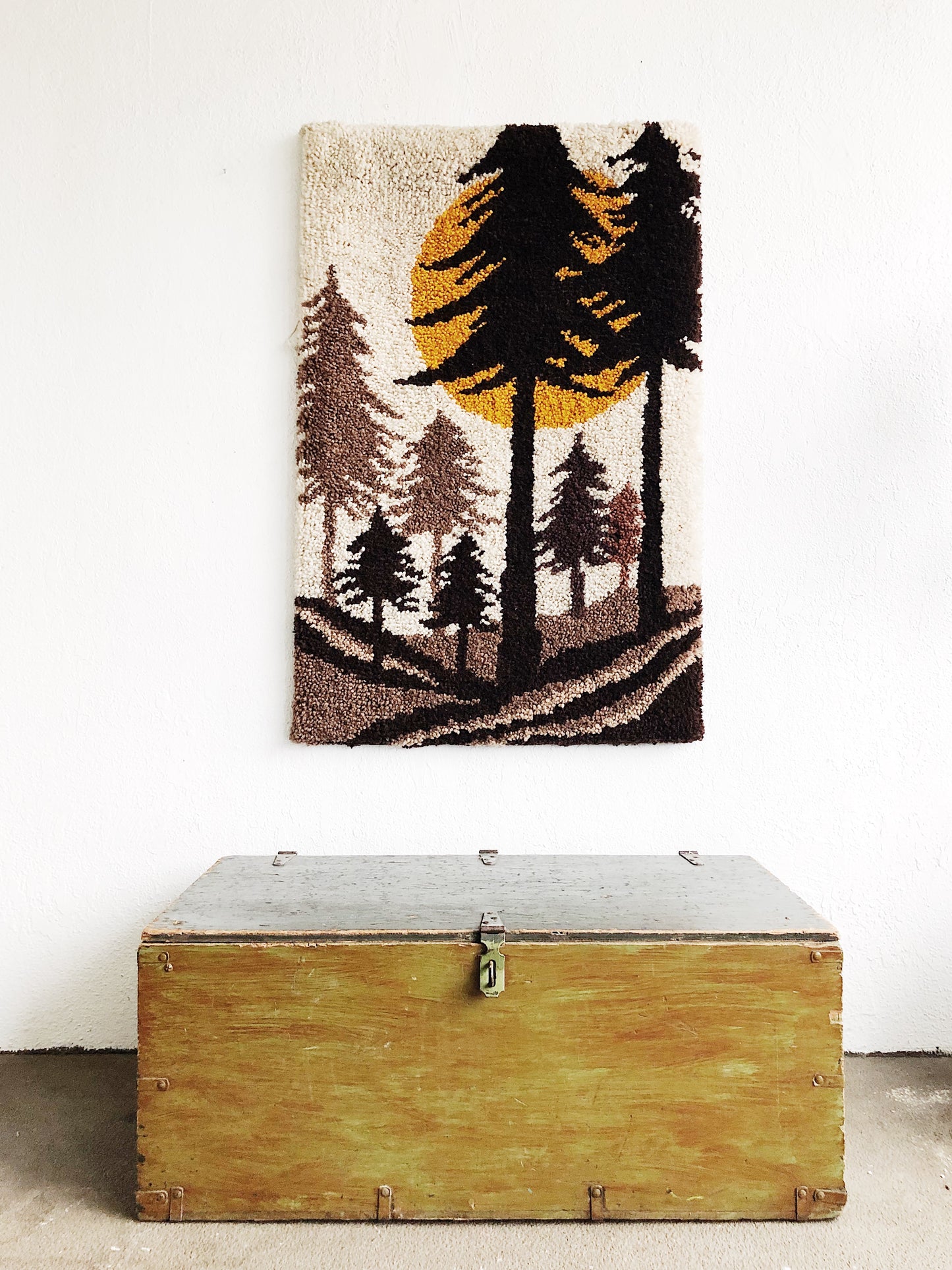 Vintage Wooden Trunk