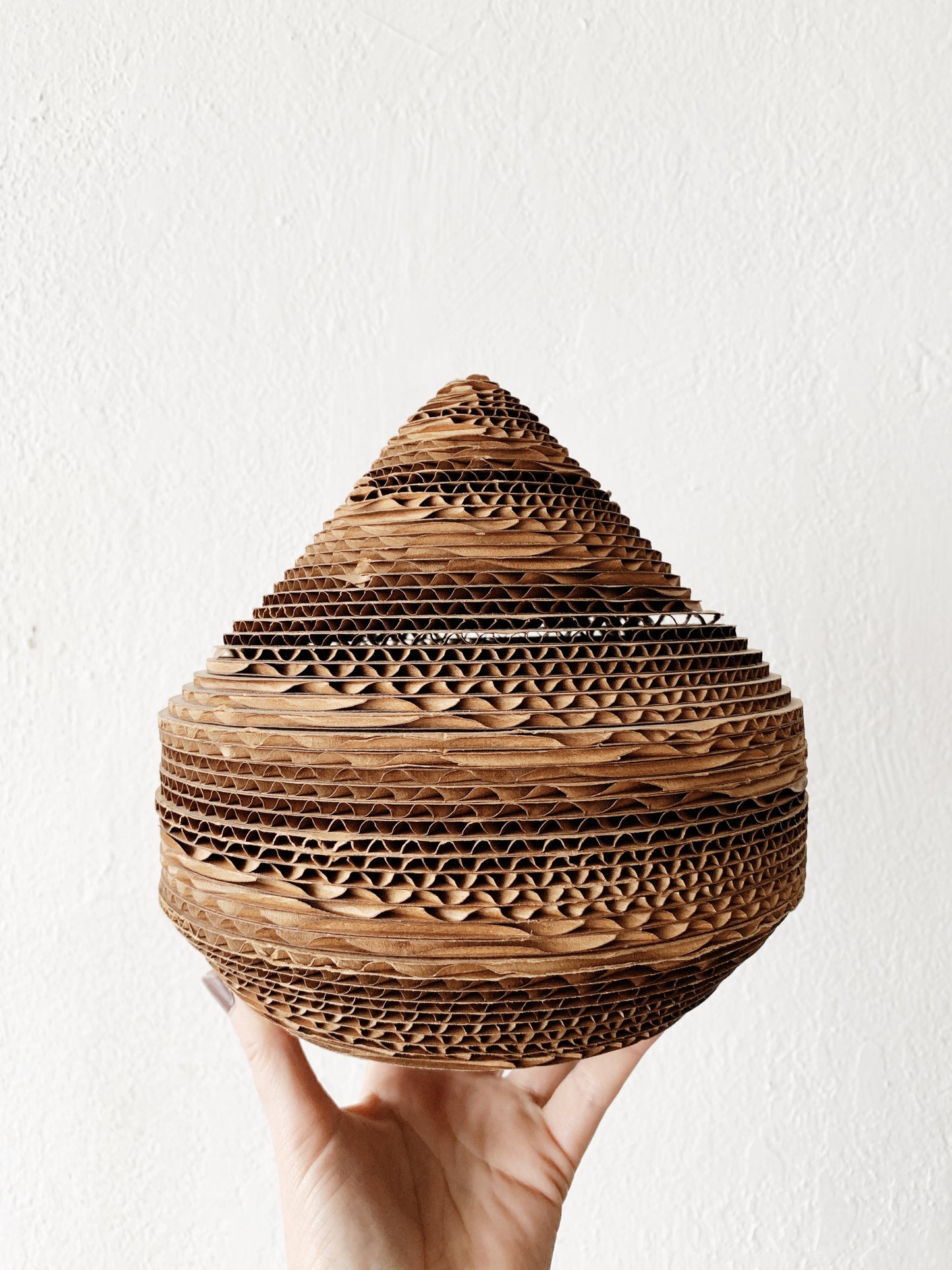 Conical Cardboard Sculpture