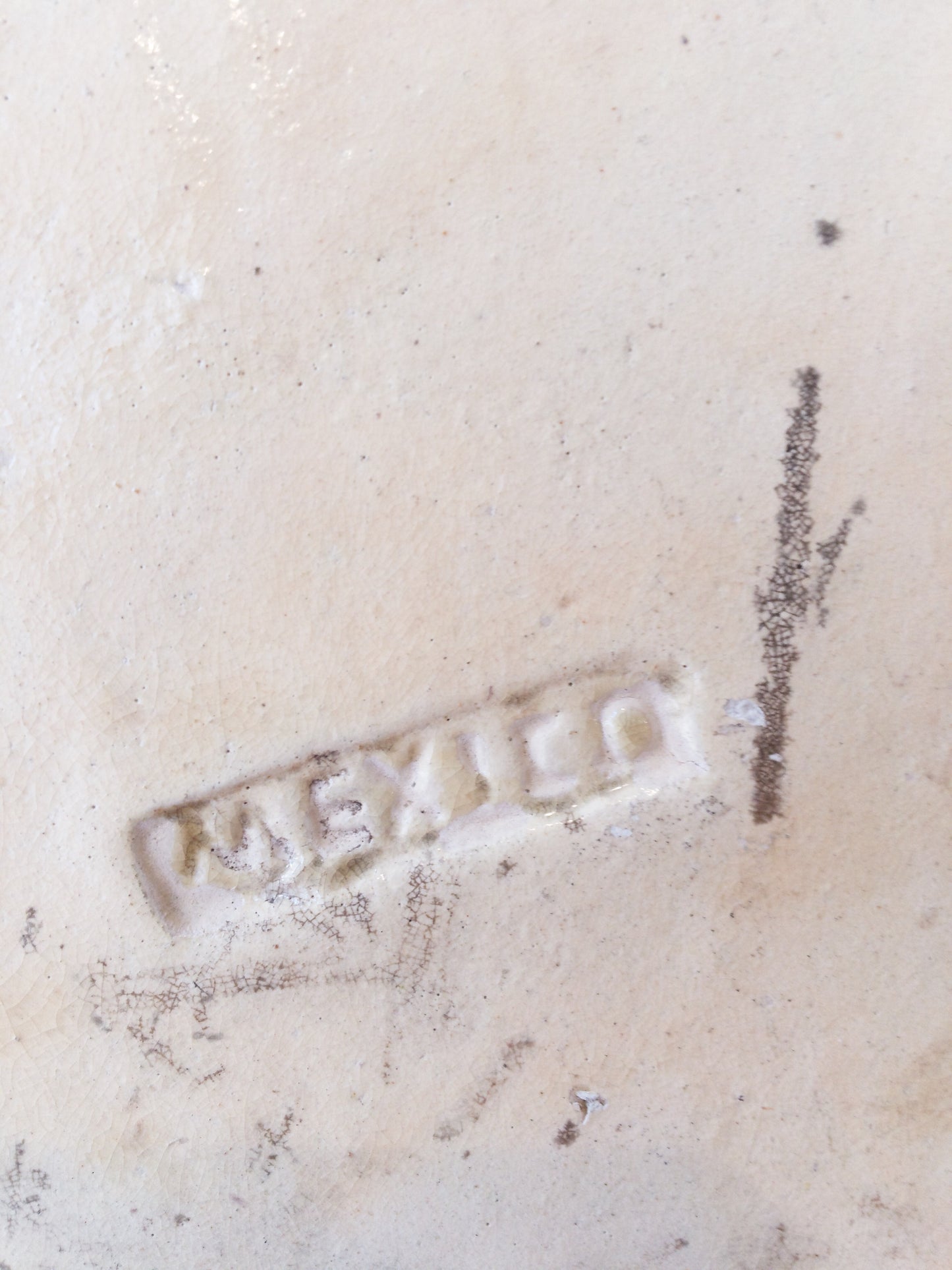 Vintage Hand Painted Clay Dish