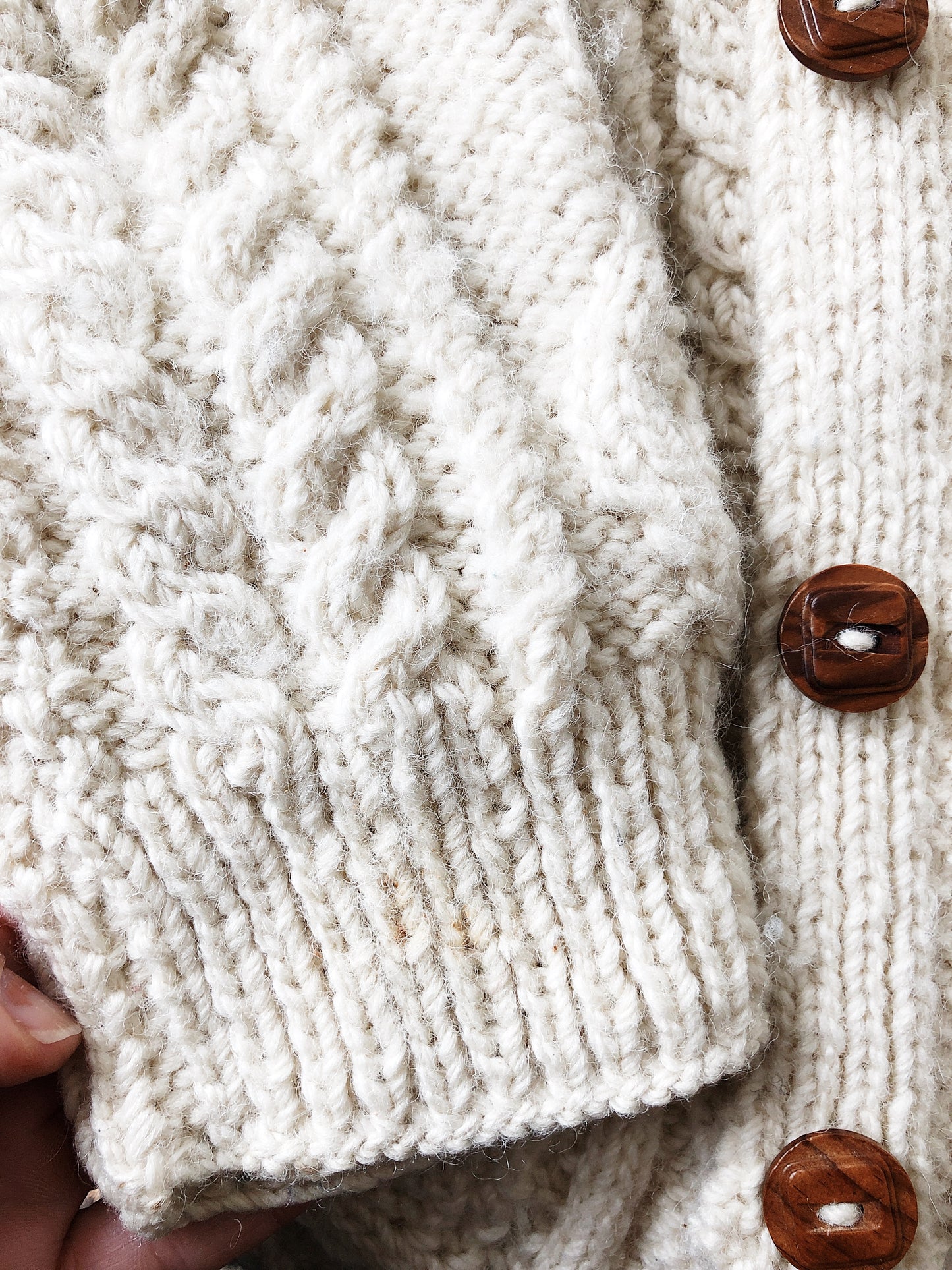 Vintage Wool Fisherman Knit Sweater