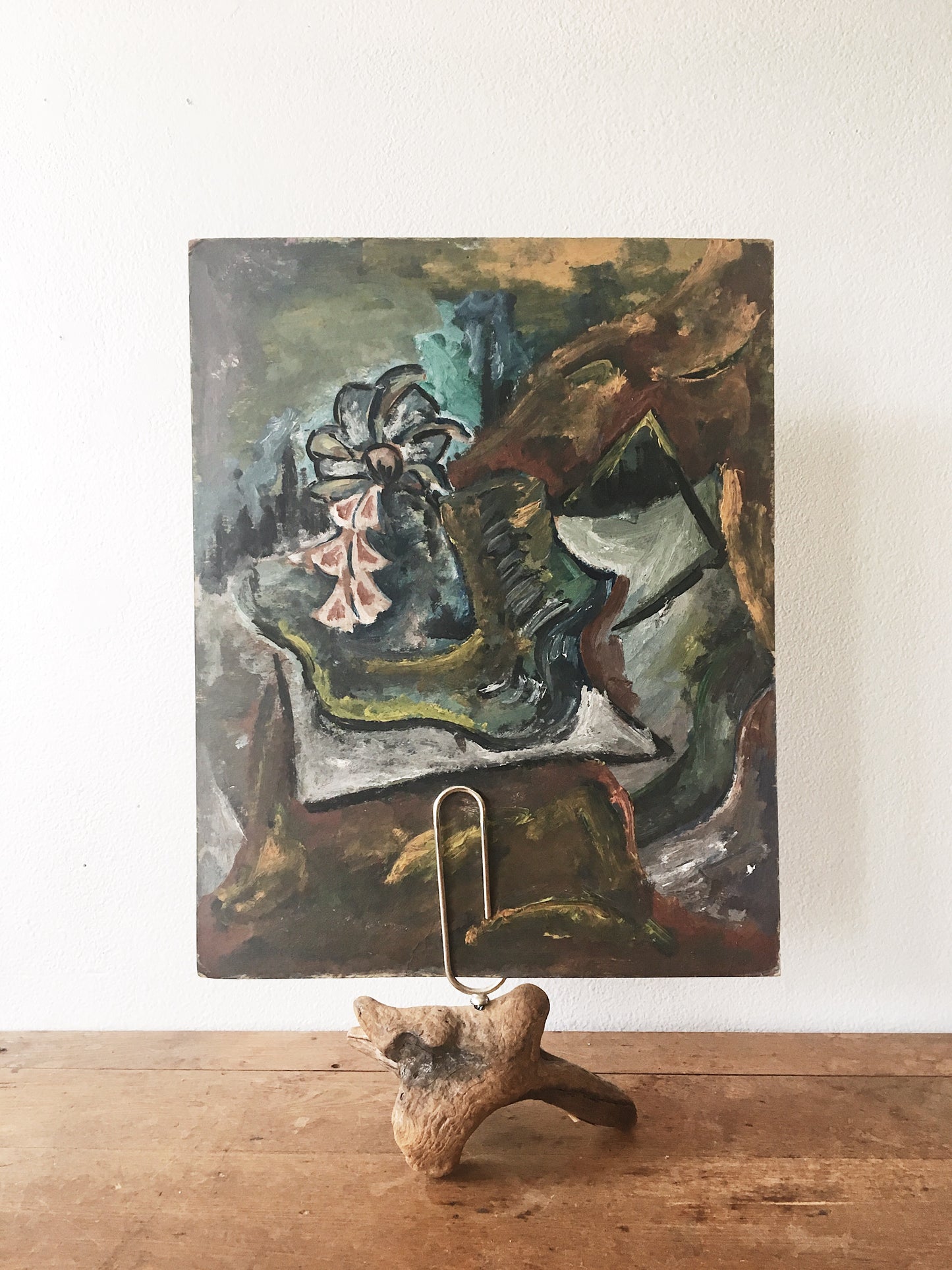 Driftwood and Giant Paper Clip